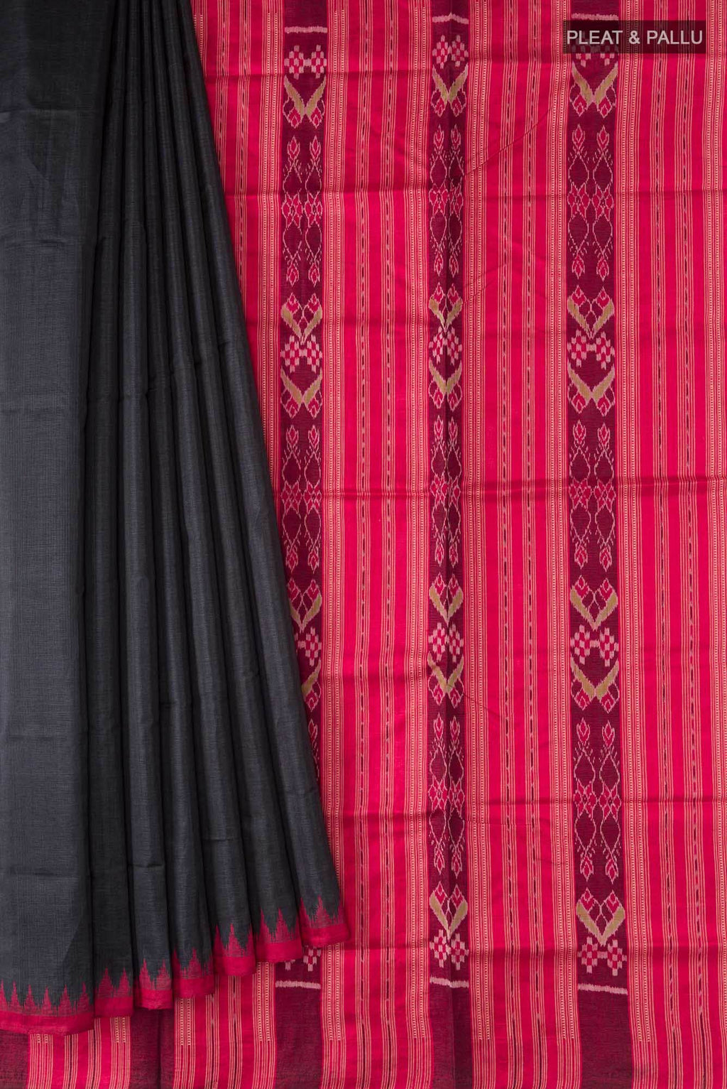 Black Orissa Silk Saree