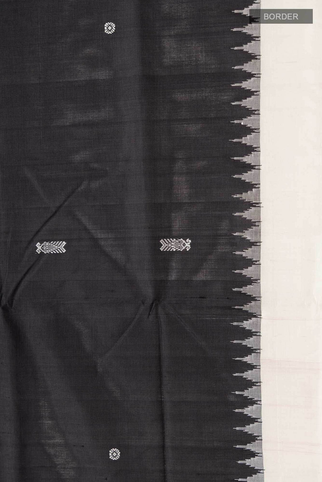 Black Orissa Silk Saree
