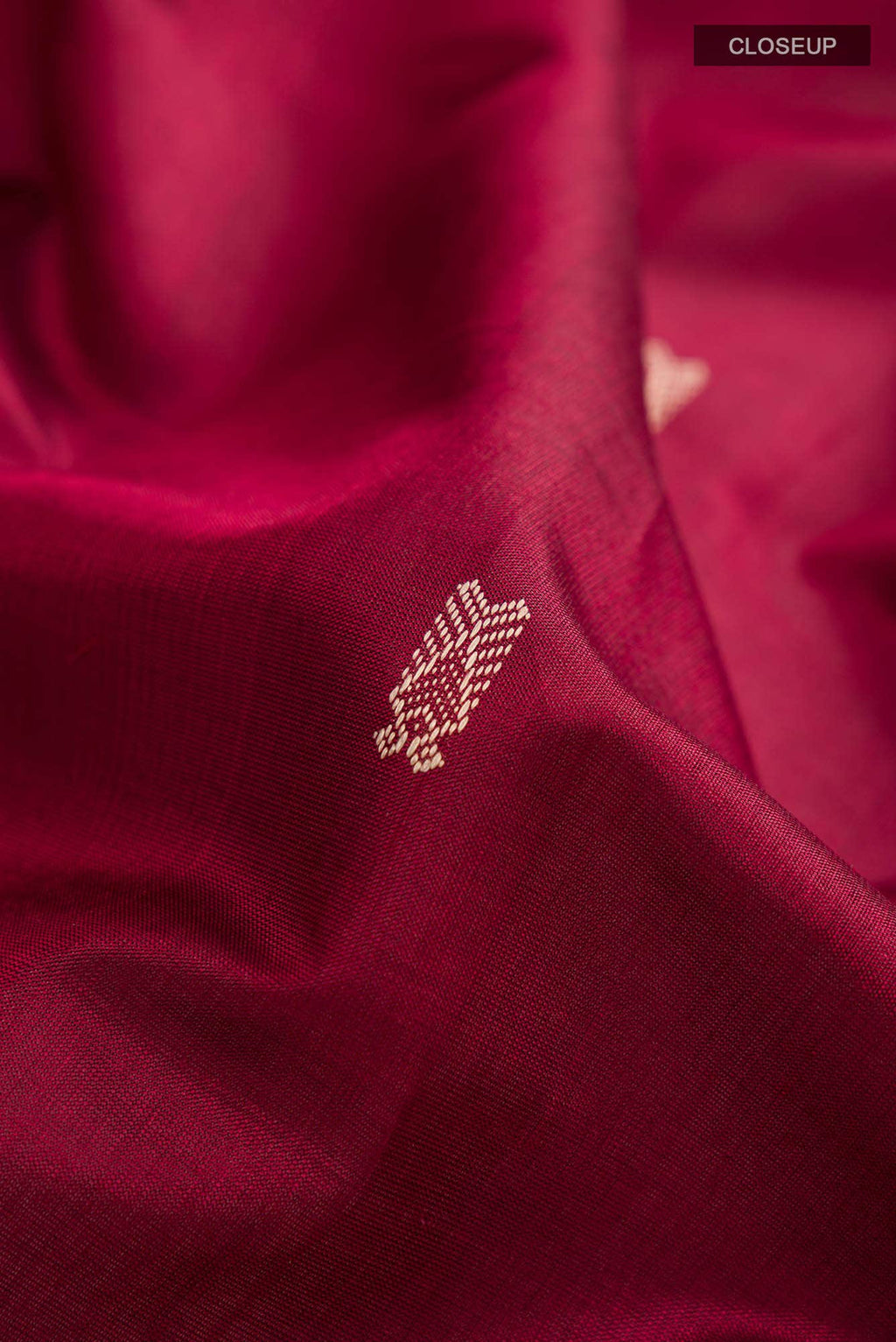 Maroon Orissa Silk Saree