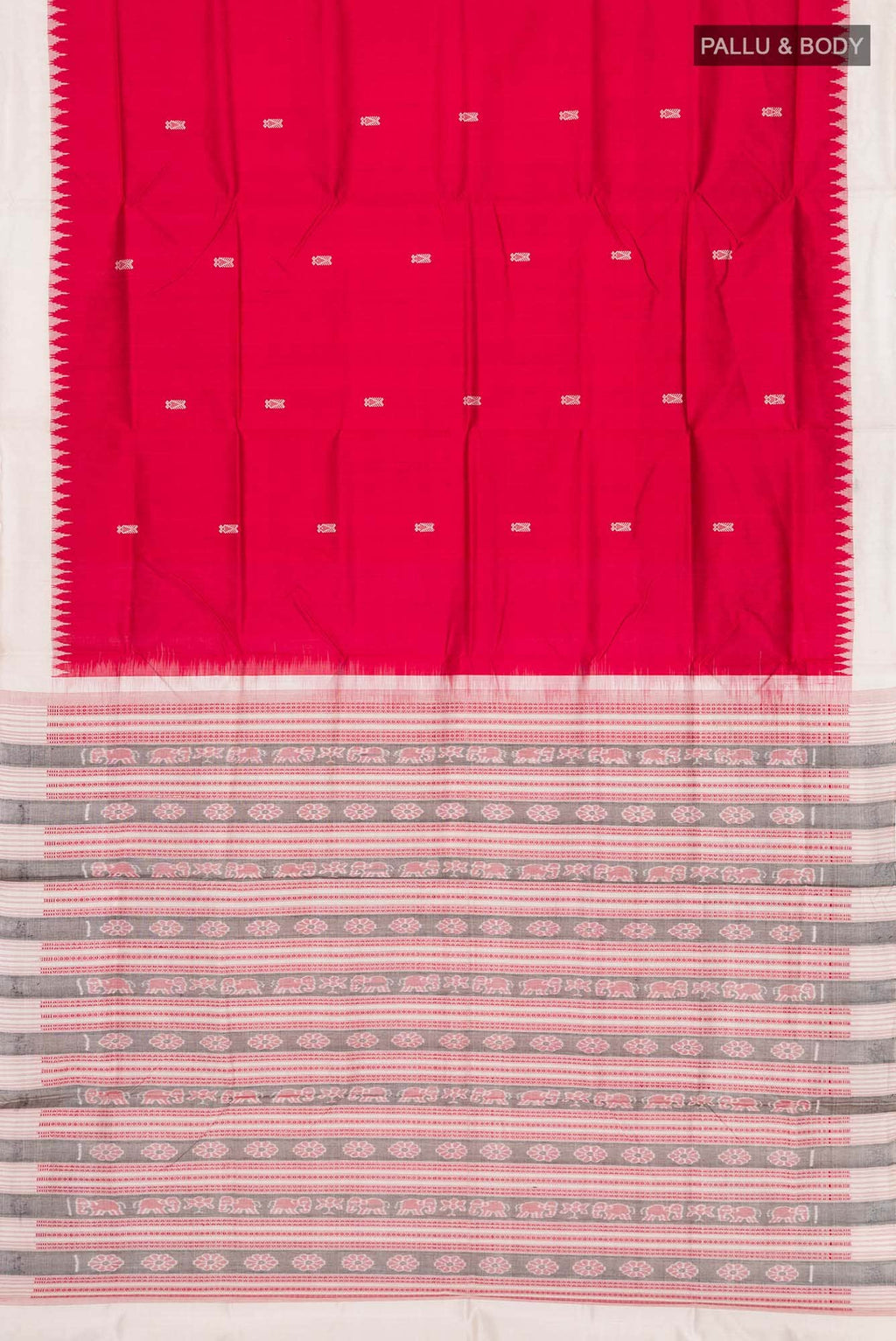 Red Orissa Silk Saree
