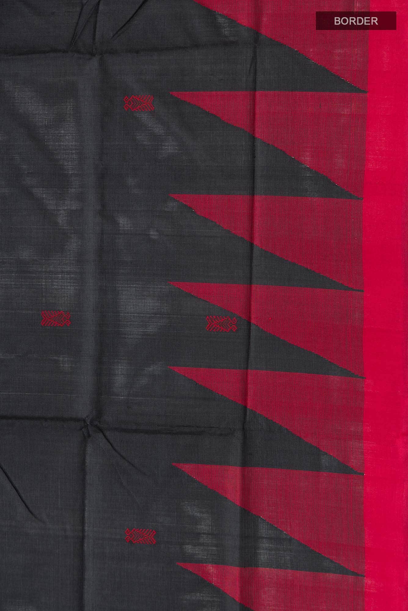 Black Orissa Silk Saree