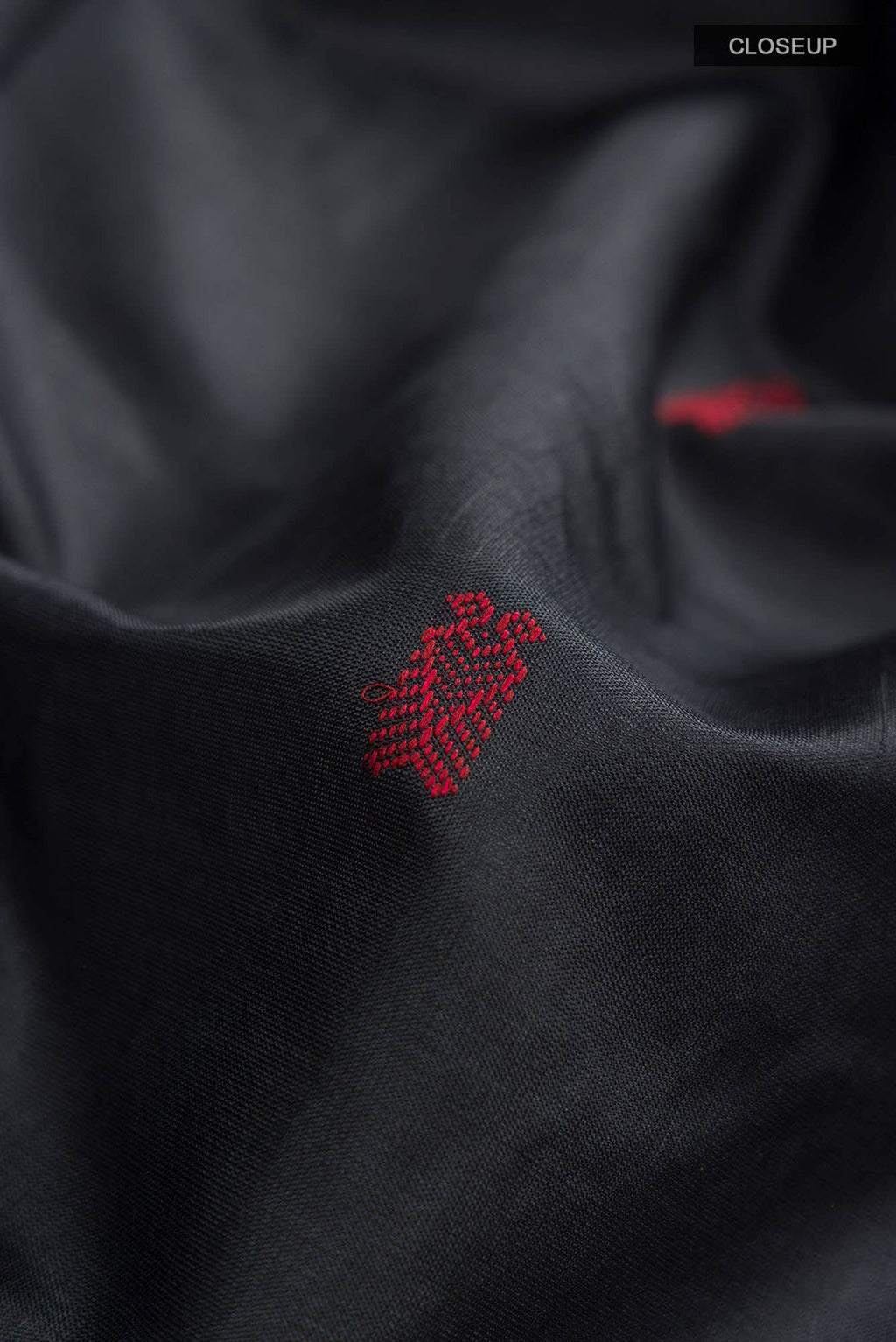 Black Orissa Silk Saree