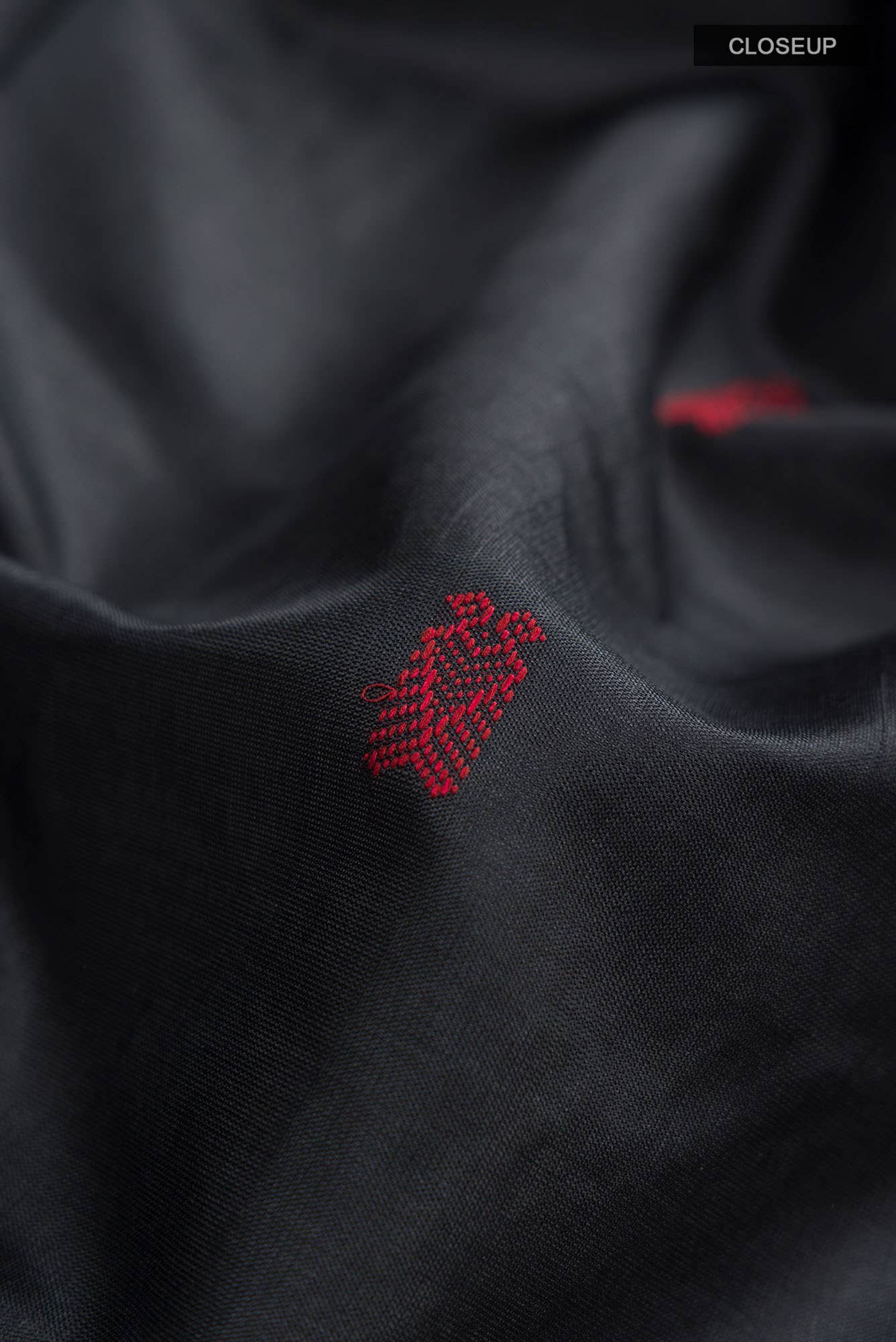 Black Orissa Silk Saree