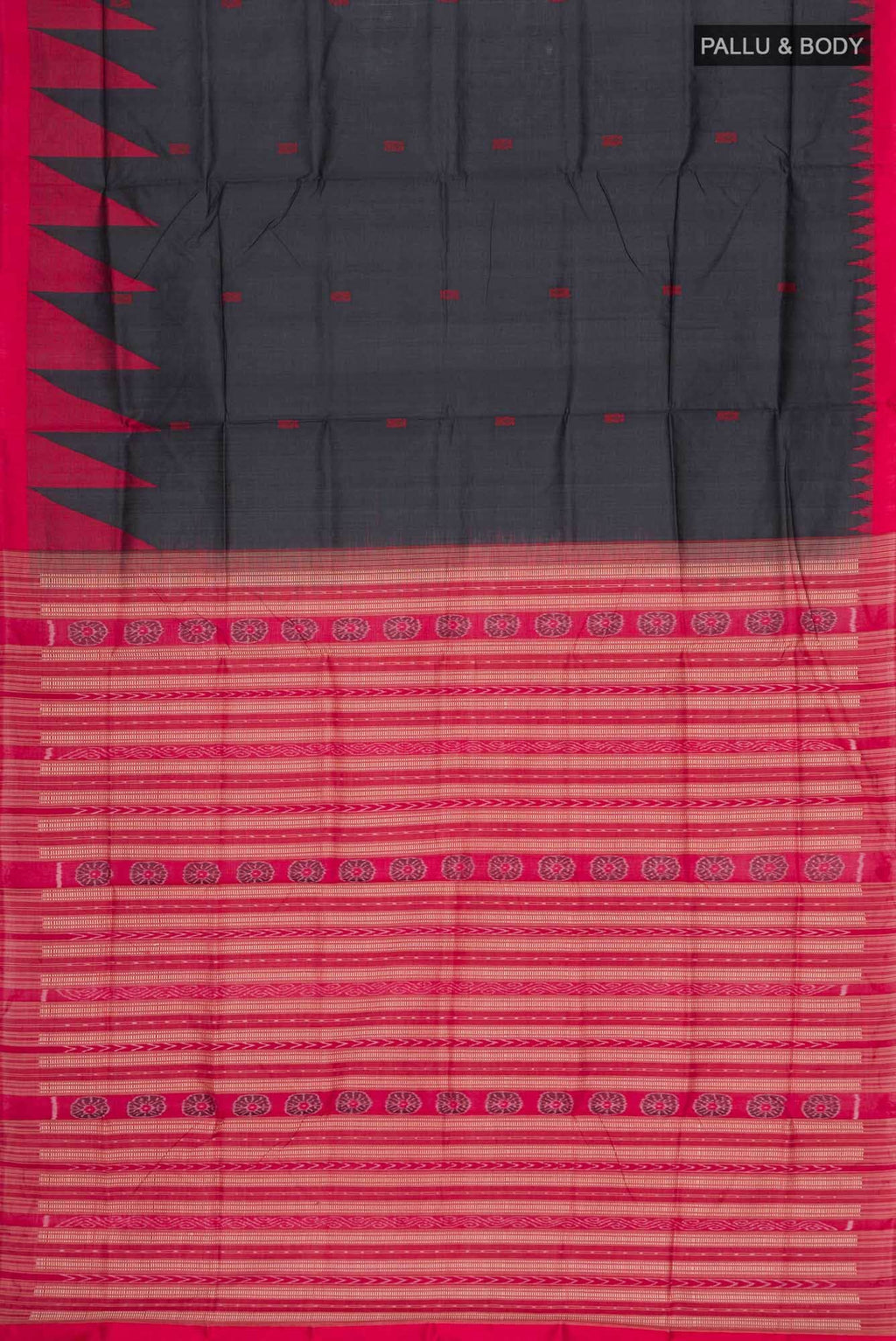 Black Orissa Silk Saree