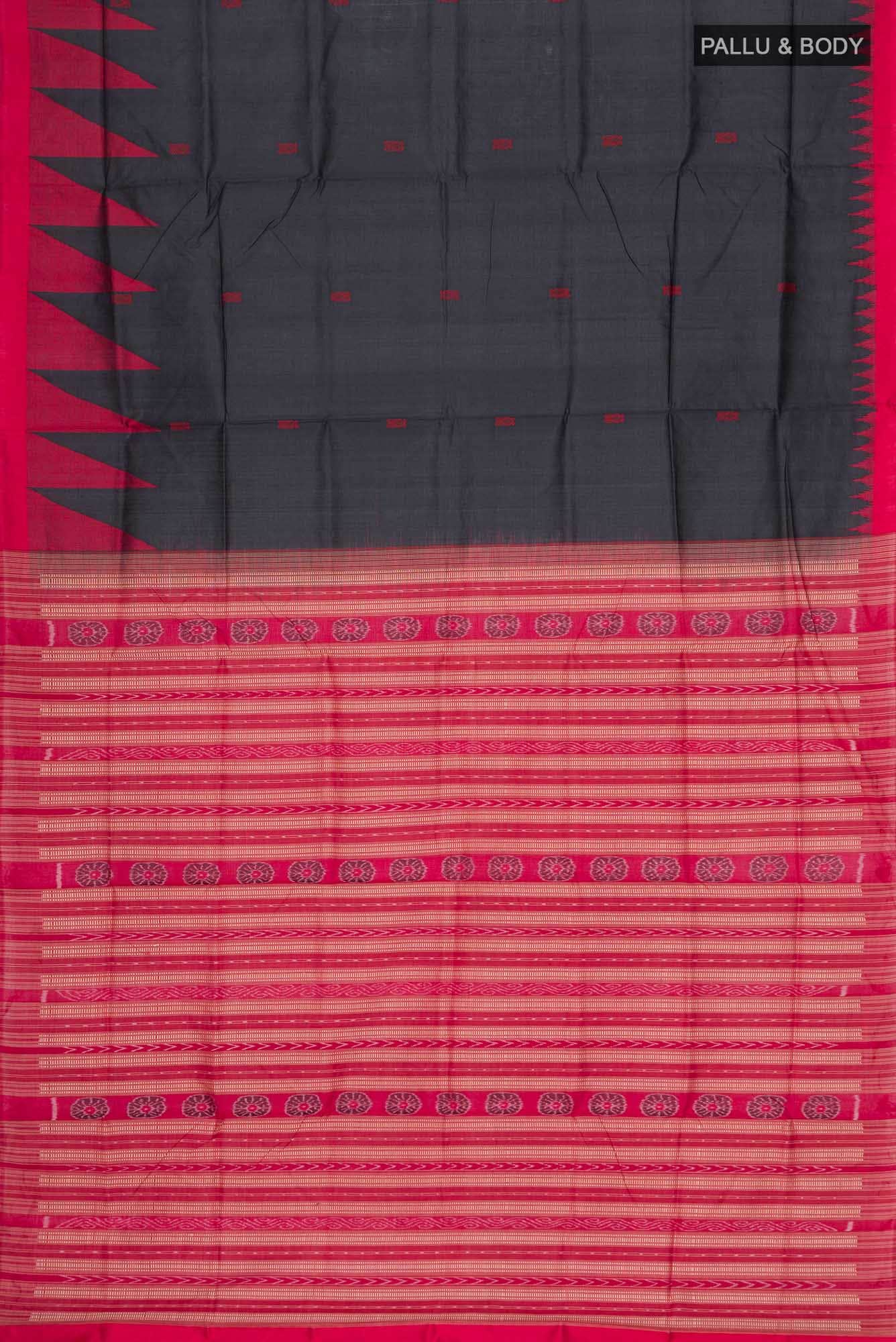 Black Orissa Silk Saree