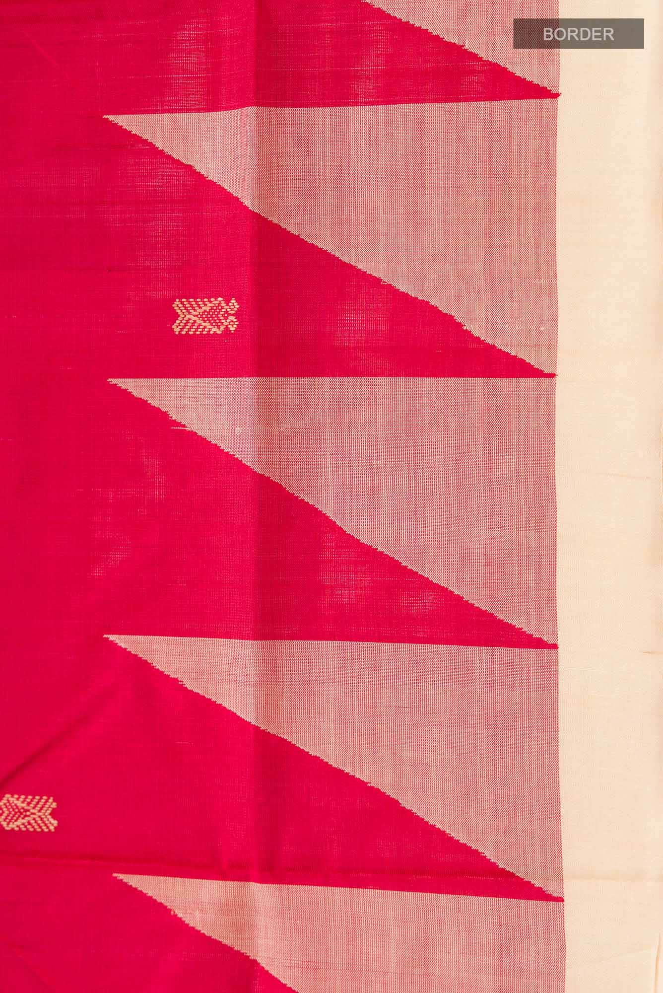 Red Orissa Silk Saree