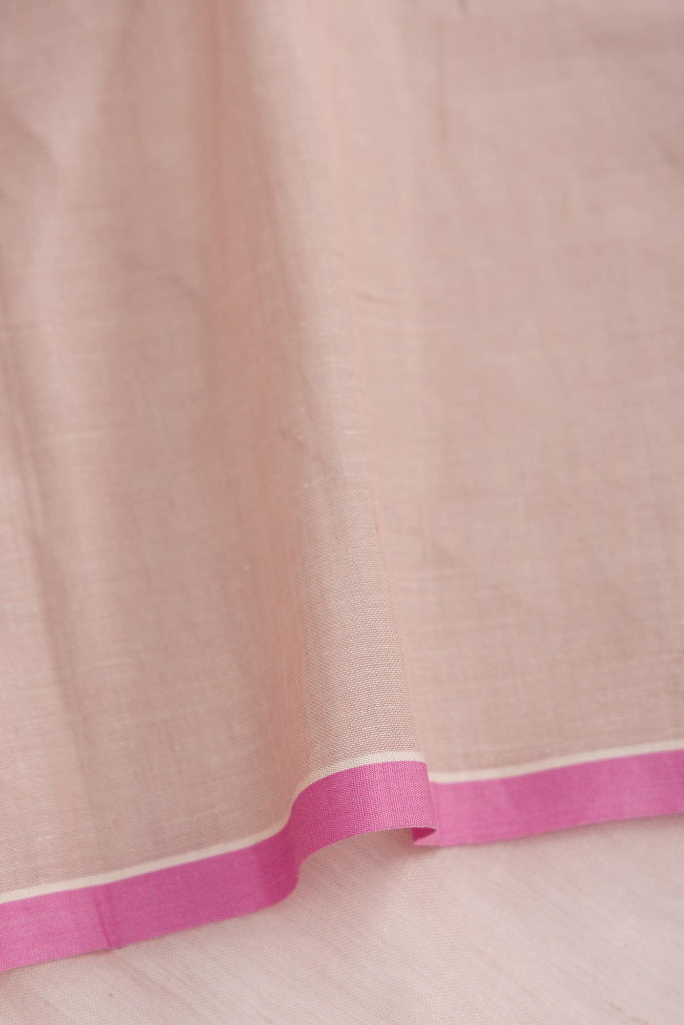 Pure Silk Pure Zari Rose pink Dual Tone Banarasi Cotton Saree