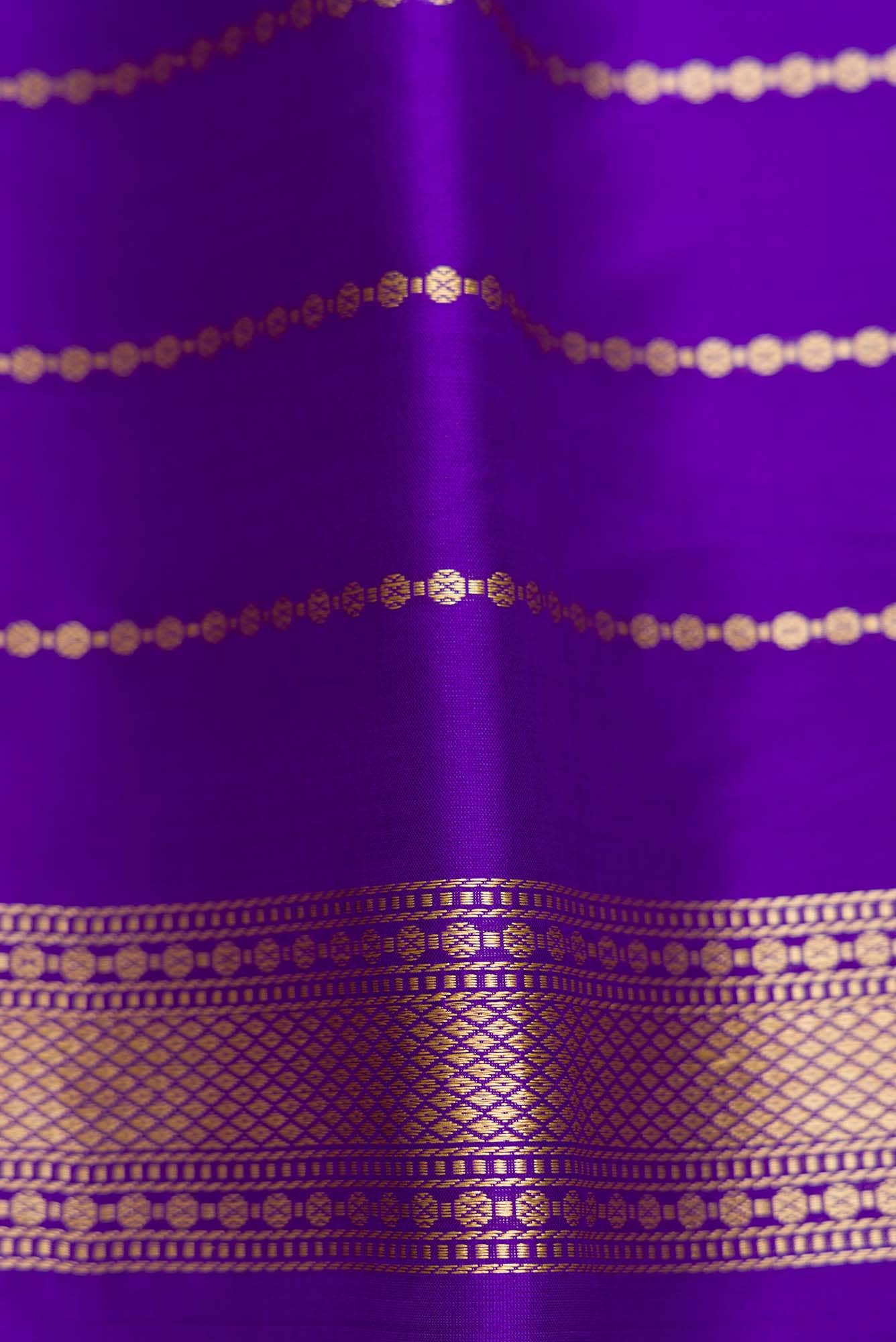 Royal Blue Dual Tone Banarasi Silk Saree