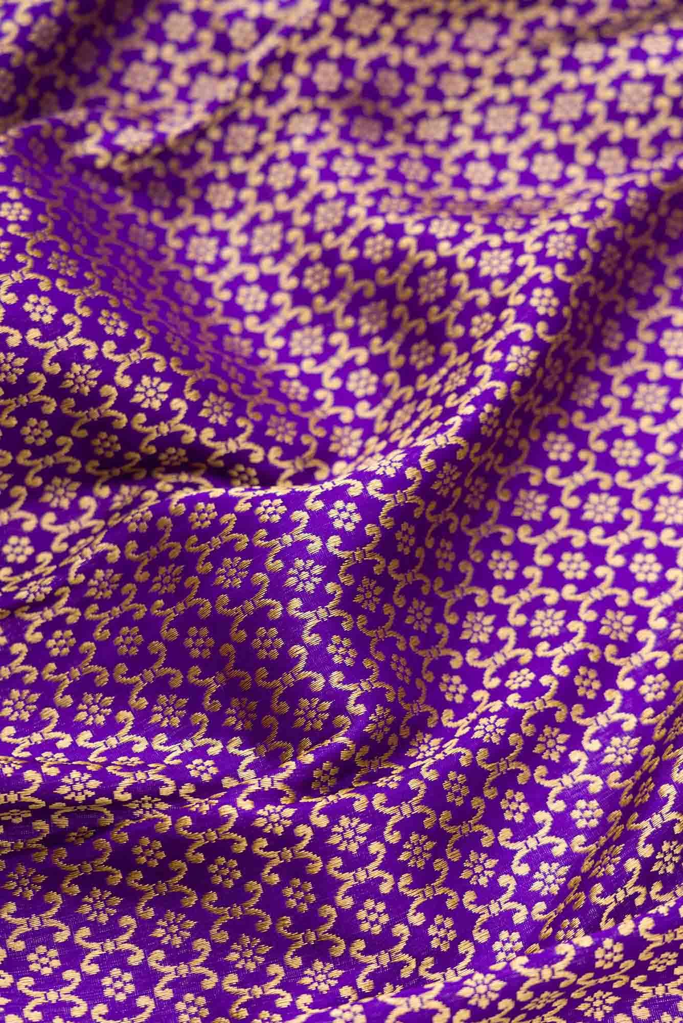 Royal Blue Dual Tone Banarasi Silk Saree