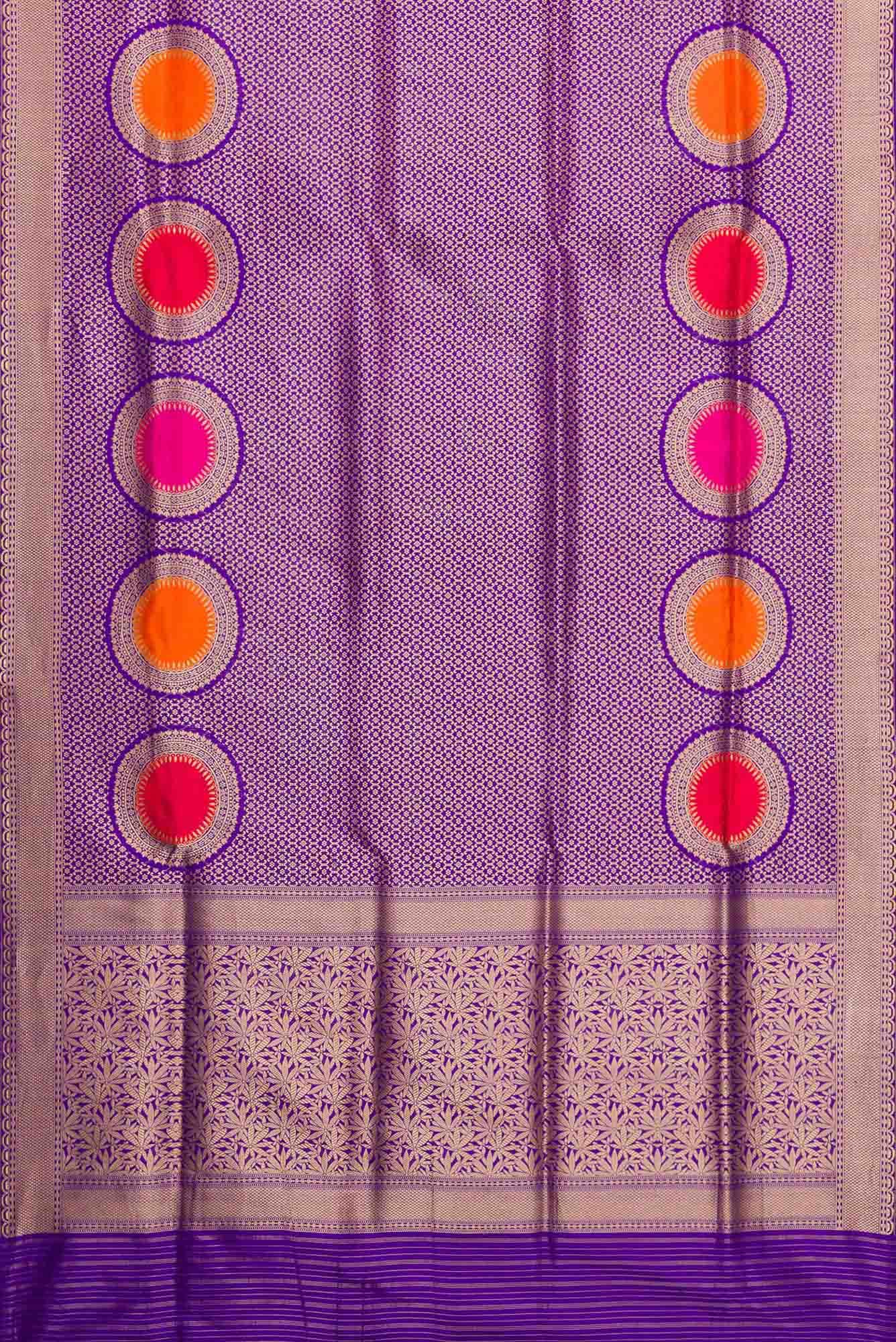 Royal Blue Dual Tone Banarasi Silk Saree