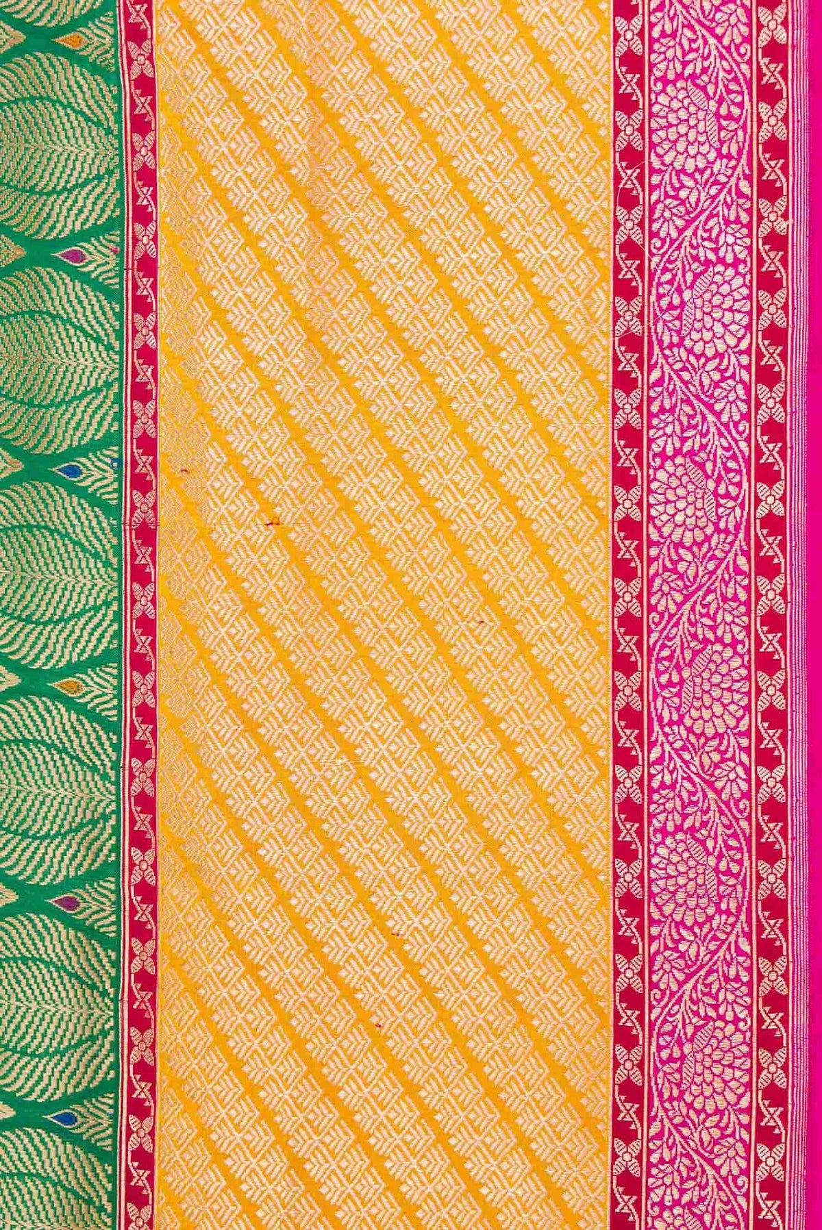 Green Dual Tone Banarasi Silk Saree