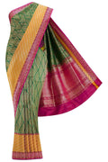 Green Dual Tone Banarasi Silk Saree