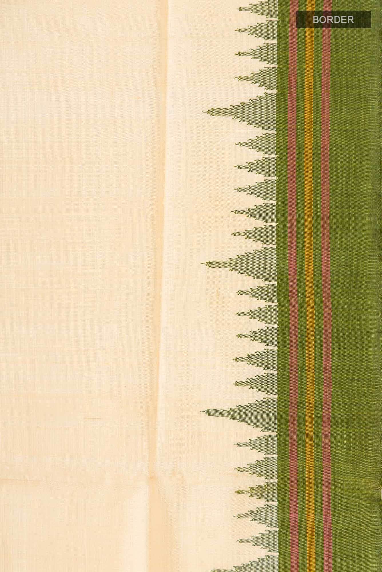 Yellow Orissa Silk Saree