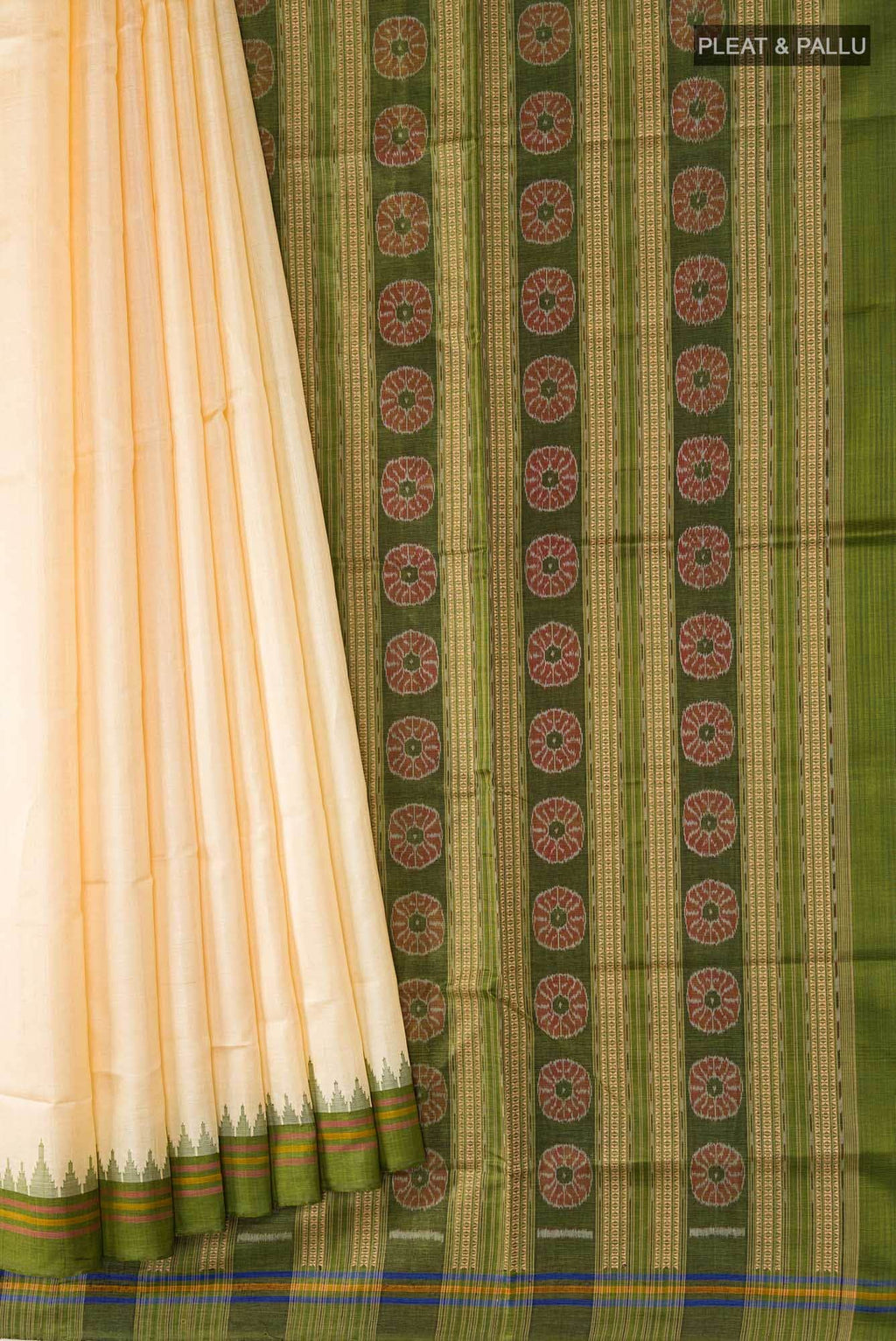 Yellow Orissa Silk Saree