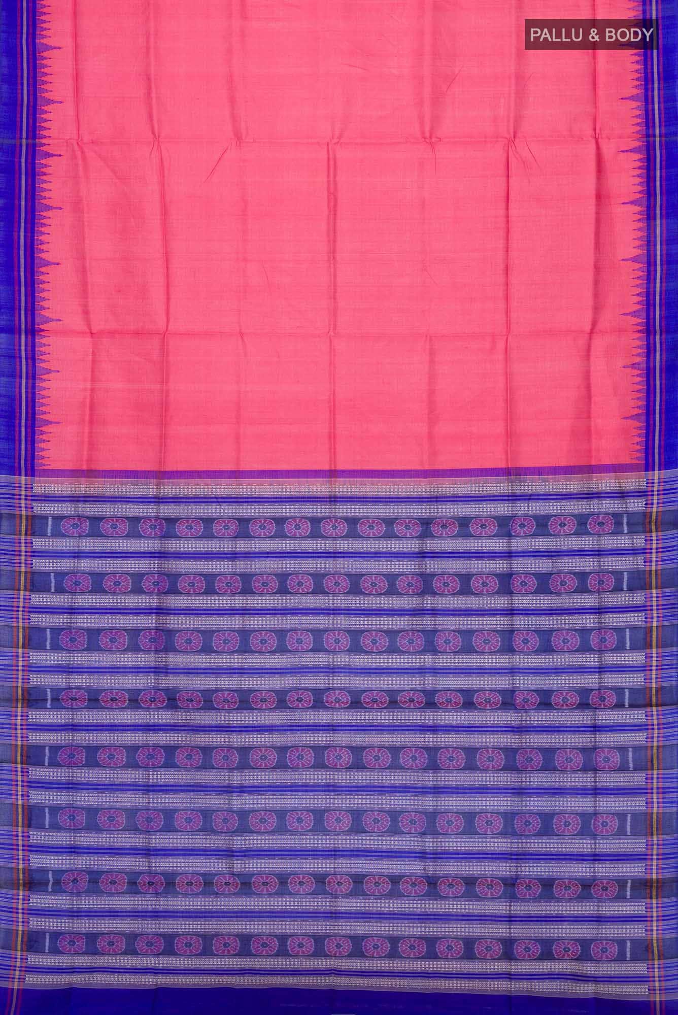 Pink Orissa Silk Saree