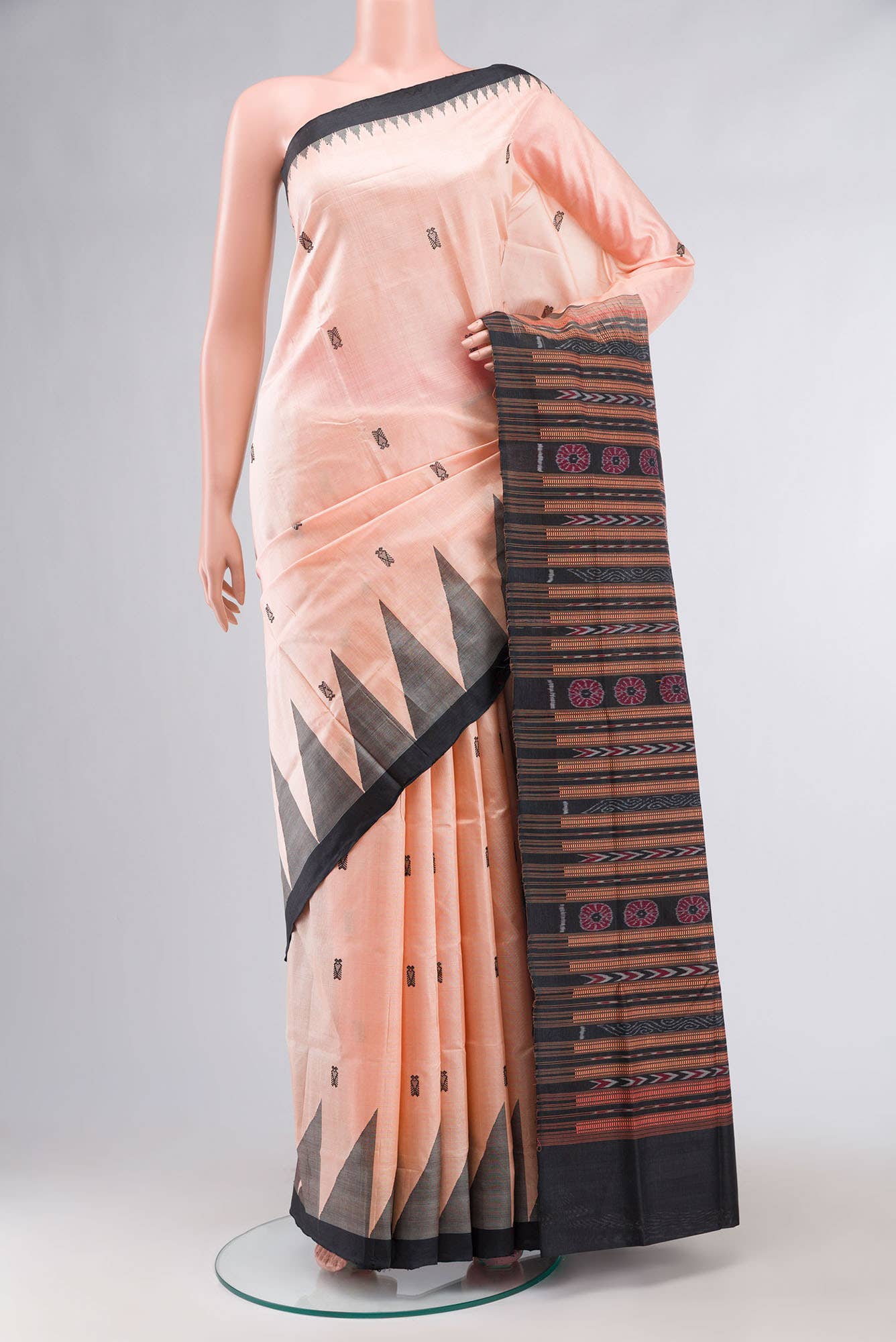 Beige Orissa Silk Saree