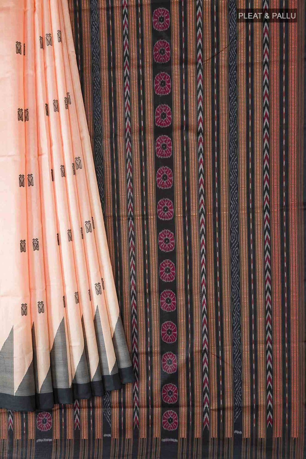 Beige Orissa Silk Saree