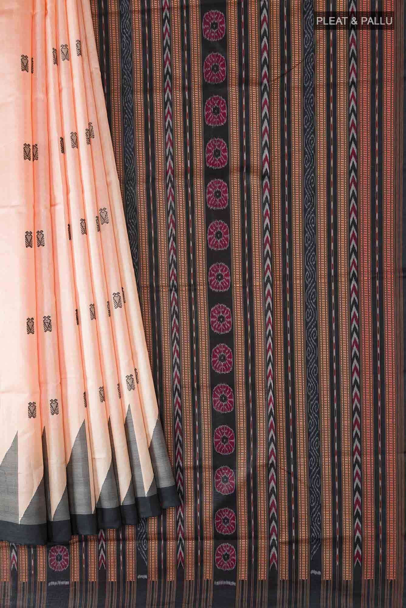 Beige Orissa Silk Saree