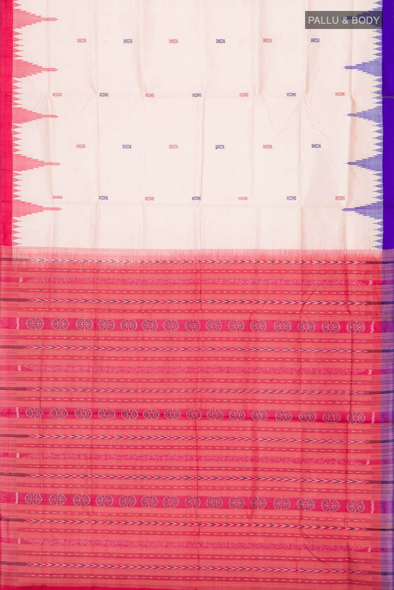 Beige Orissa Silk Saree