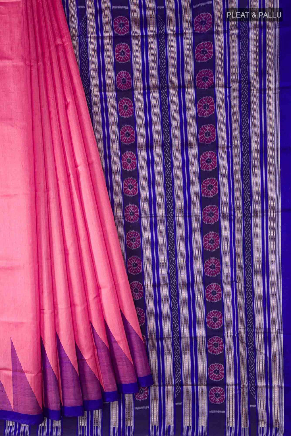 Pink Orissa Silk Saree