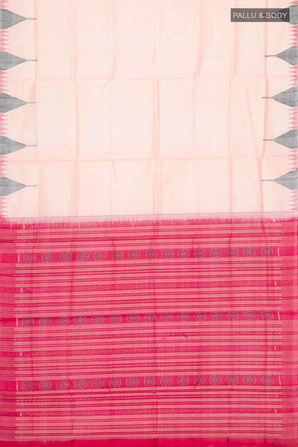 Beige Orissa Silk Saree