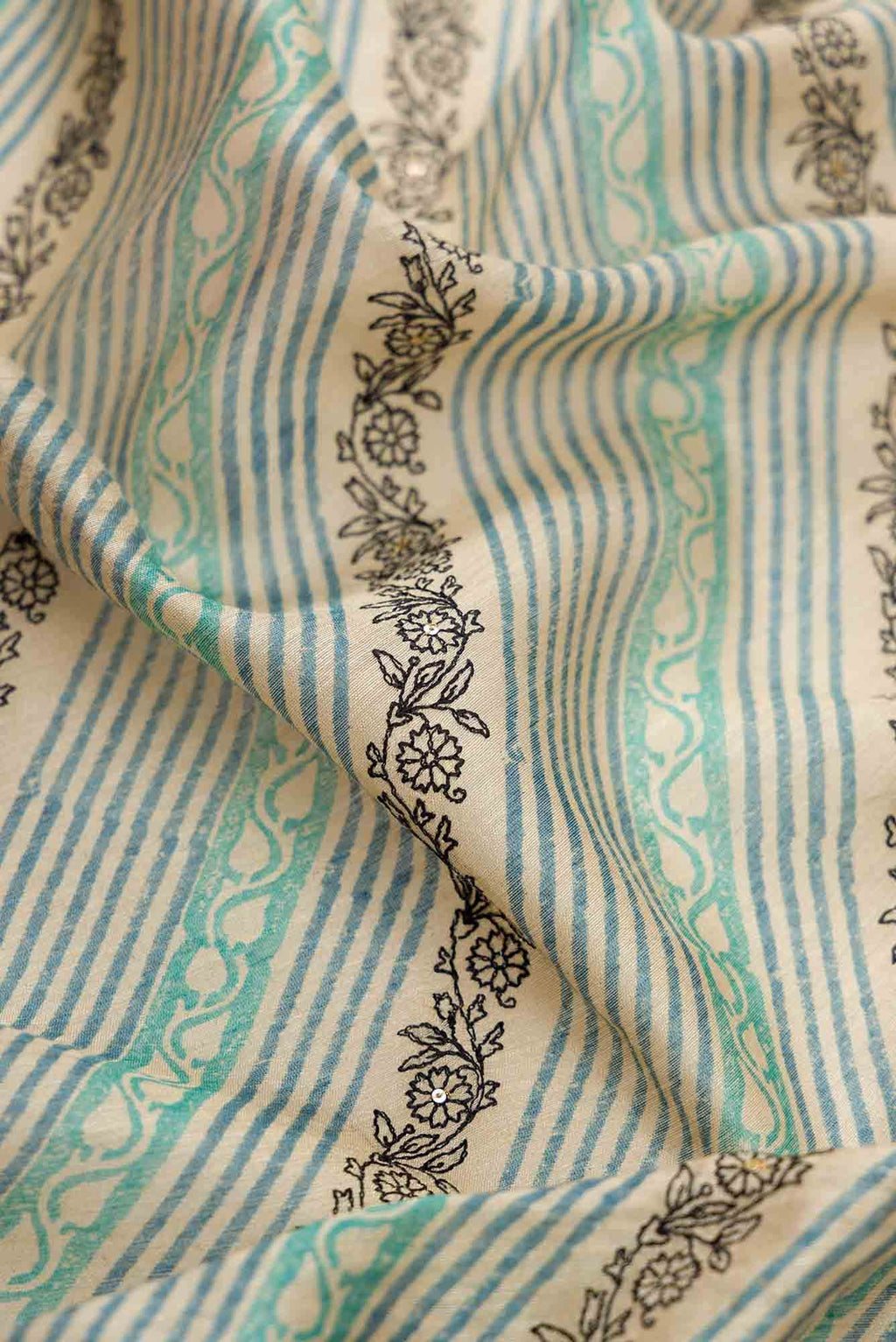 Sandal Dual Tone Tussar Silk Saree