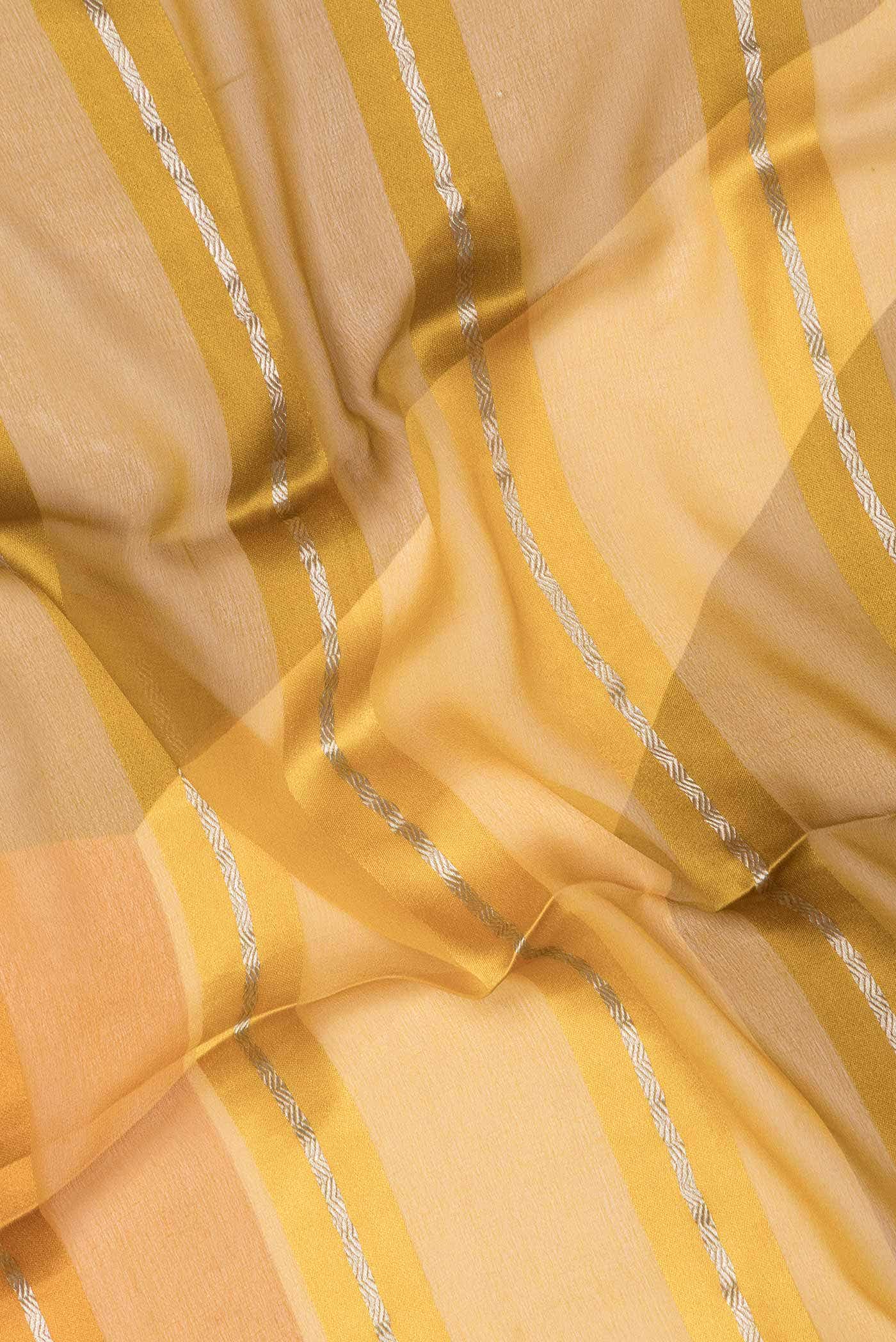 Mustard Dual Tone Mysore Georgette Saree