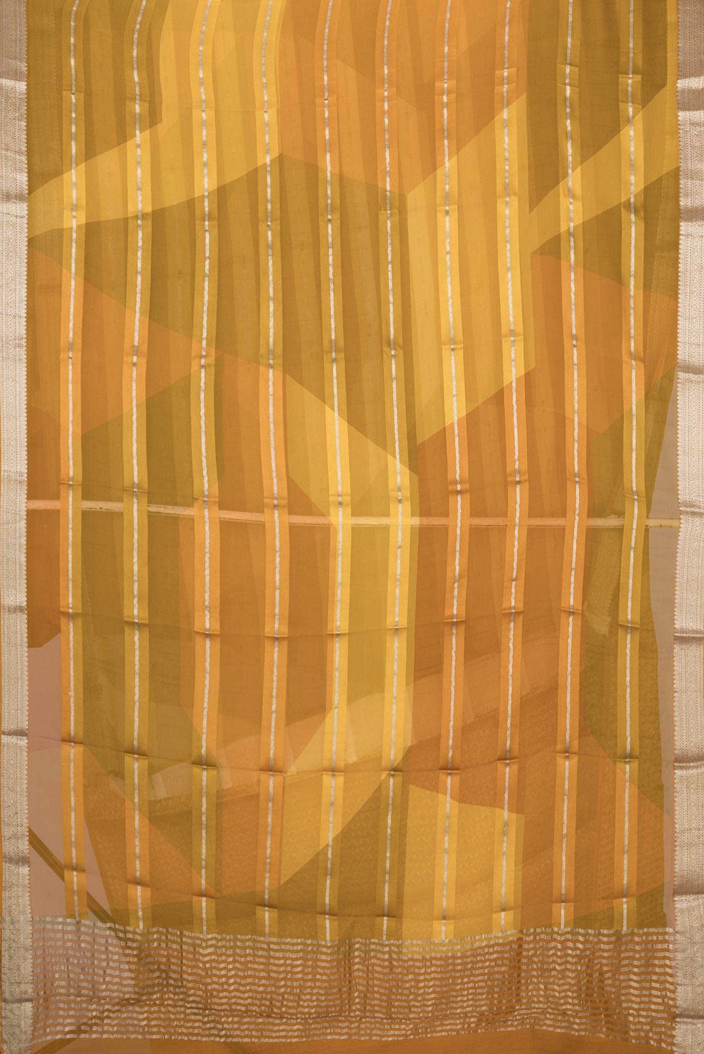 Mustard Dual Tone Mysore Georgette Saree