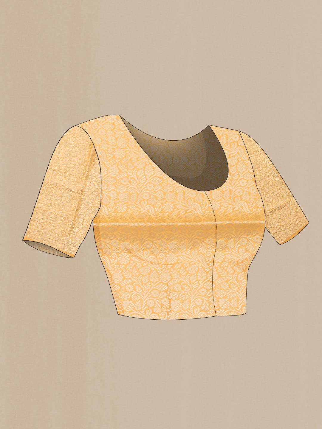 Mustard Mysore Georgette Saree