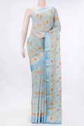 Grey Dual Tone Mysore Georgette Saree