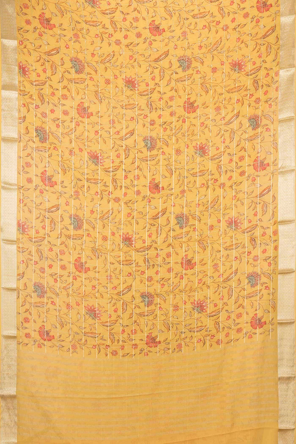 Mustard Dual Tone Mysore Georgette Saree