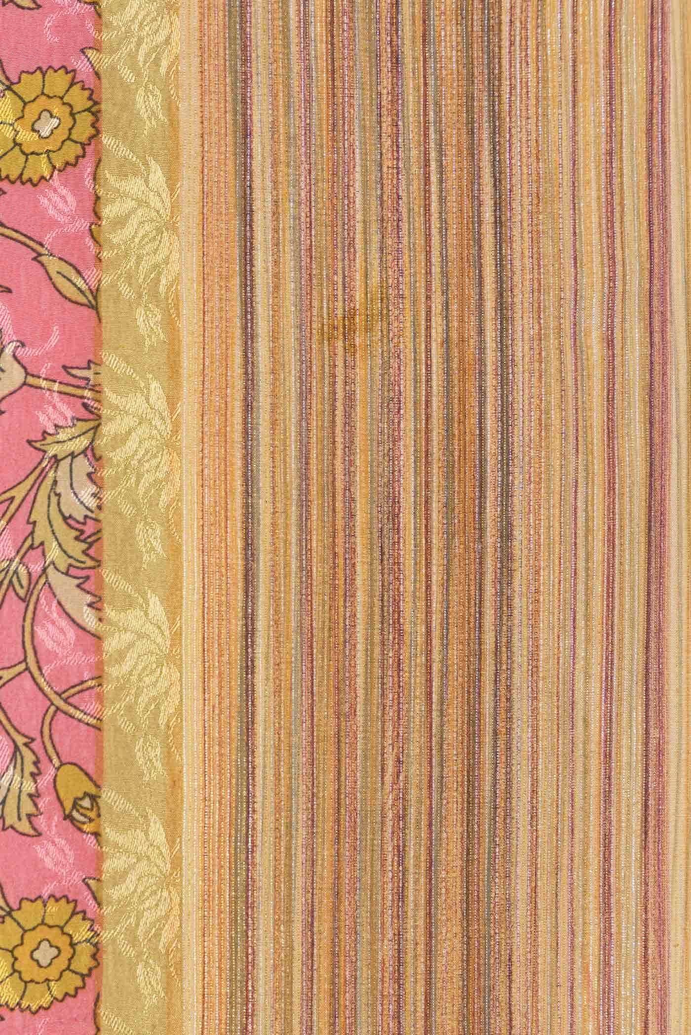Pink Mysore Crepe Saree