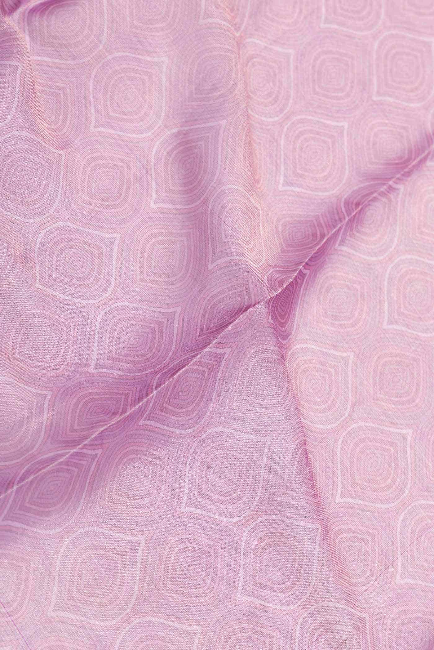 Lavender Dual Tone Mysore Georgette Saree