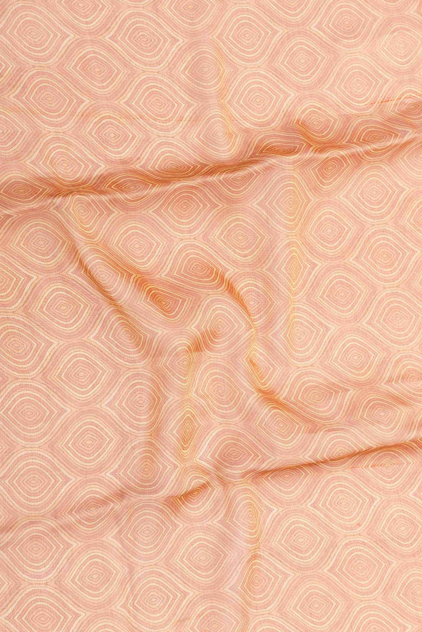 Golden Peach Dual Tone Mysore Georgette Saree