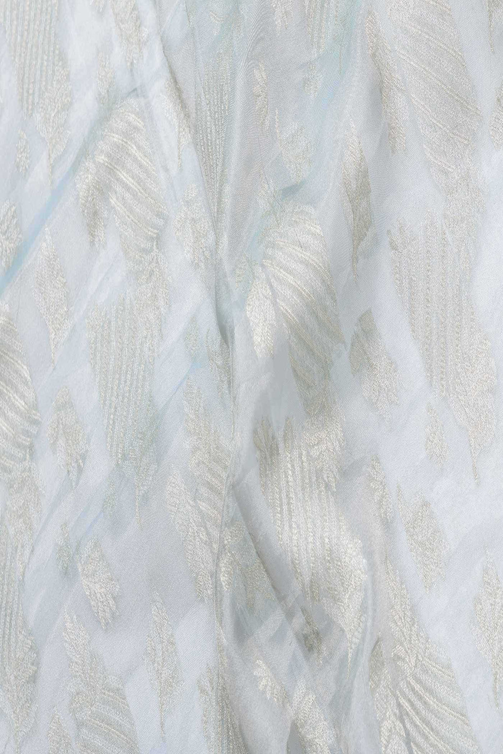 Grey Dual Tone Banarasi Tissue Silk Saree