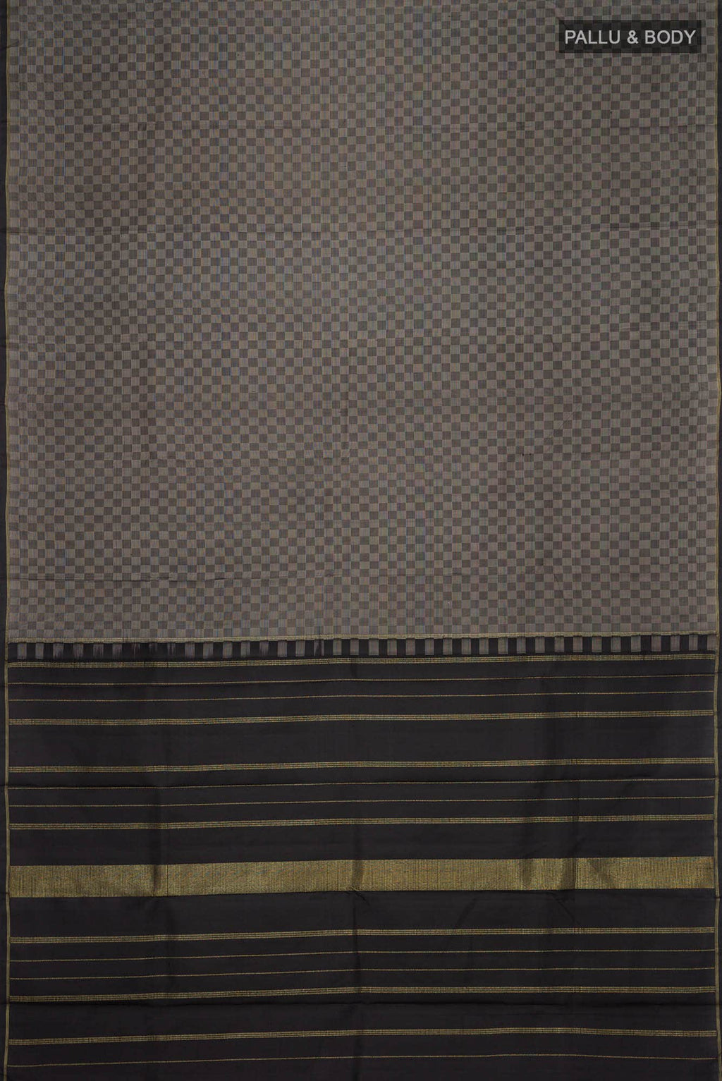 Black Kanchipuram Silk Saree