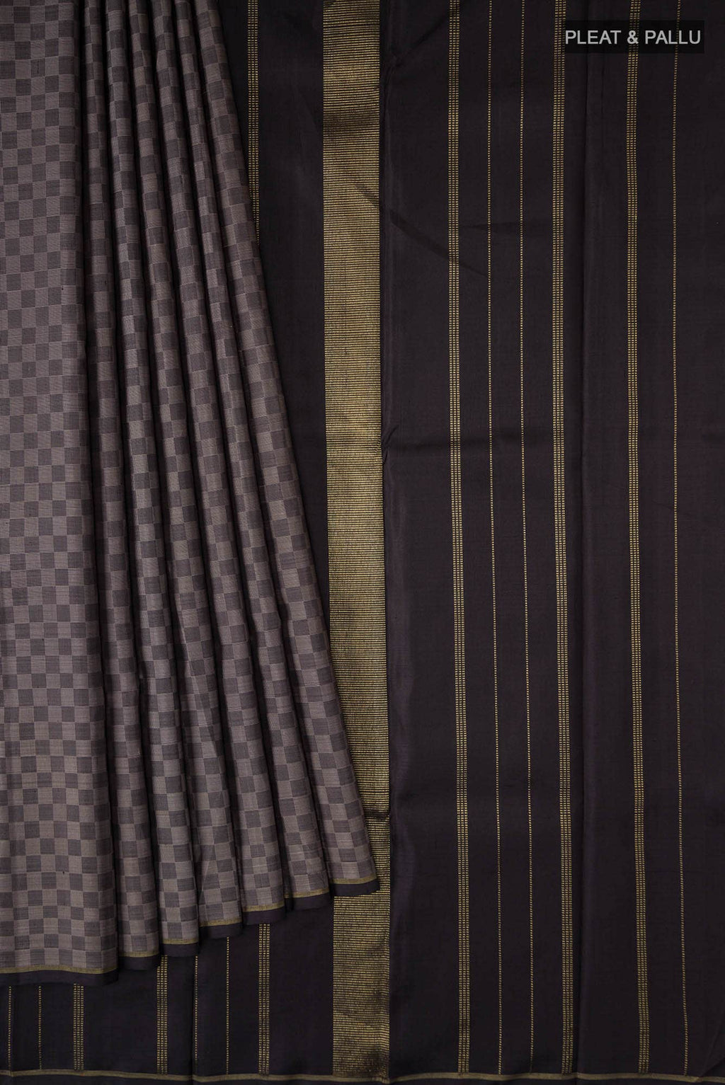 Black Kanchipuram Silk Saree