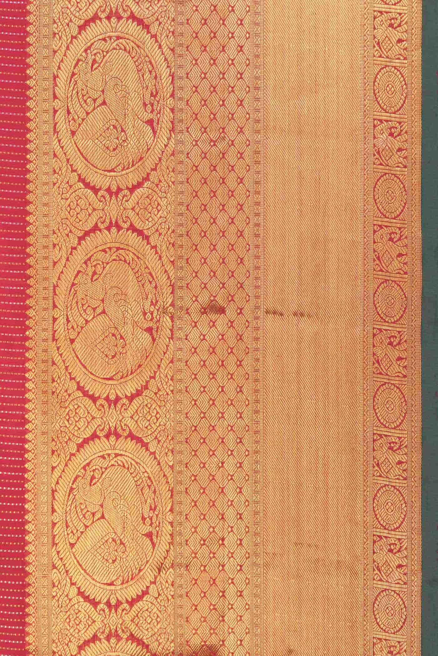 Pure Silk Pure Zari Maroon Kanchipuram Saree