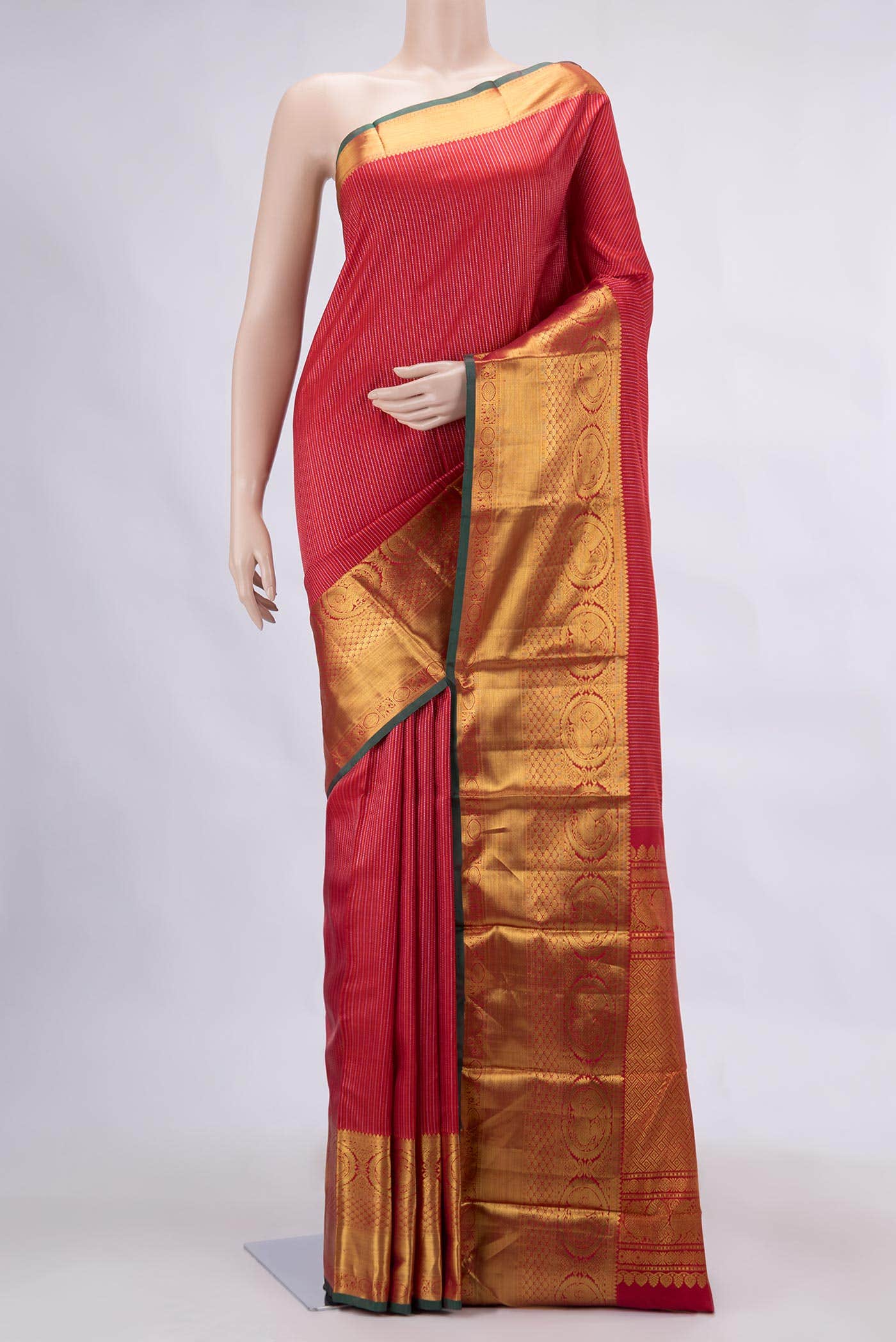 Pure Silk Pure Zari Maroon Kanchipuram Saree