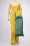 Pure Silk Pure Zari Yellow Kanjivaram Saree
