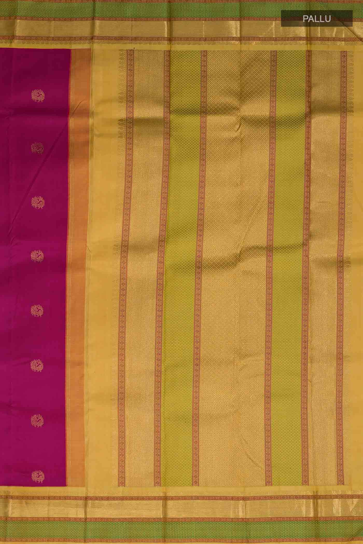 Pure Silk Pure Zari Pink Kanchipuram Saree
