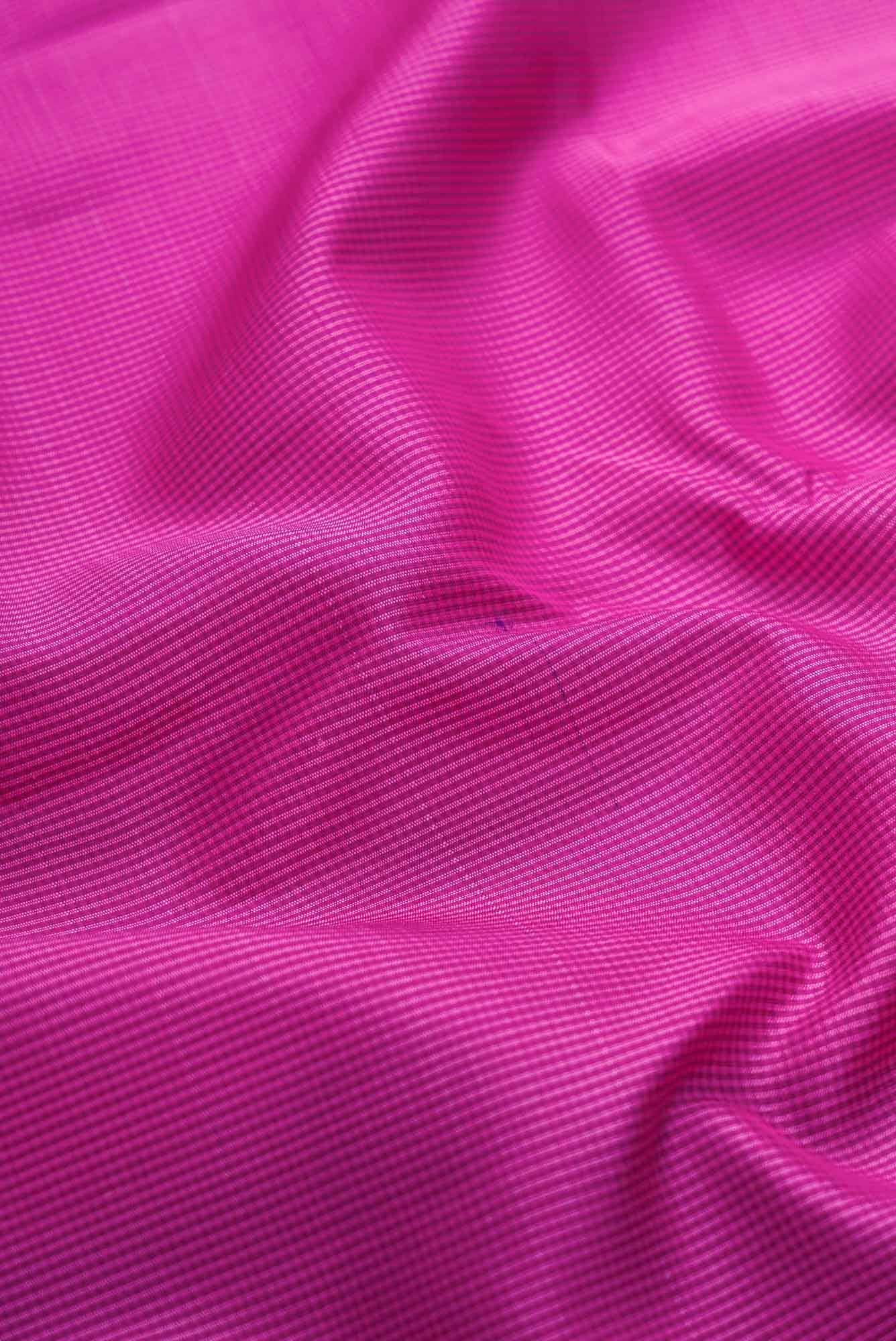 Pure Silk Pure Zari Purple Dual Tone Kanchipuram Saree