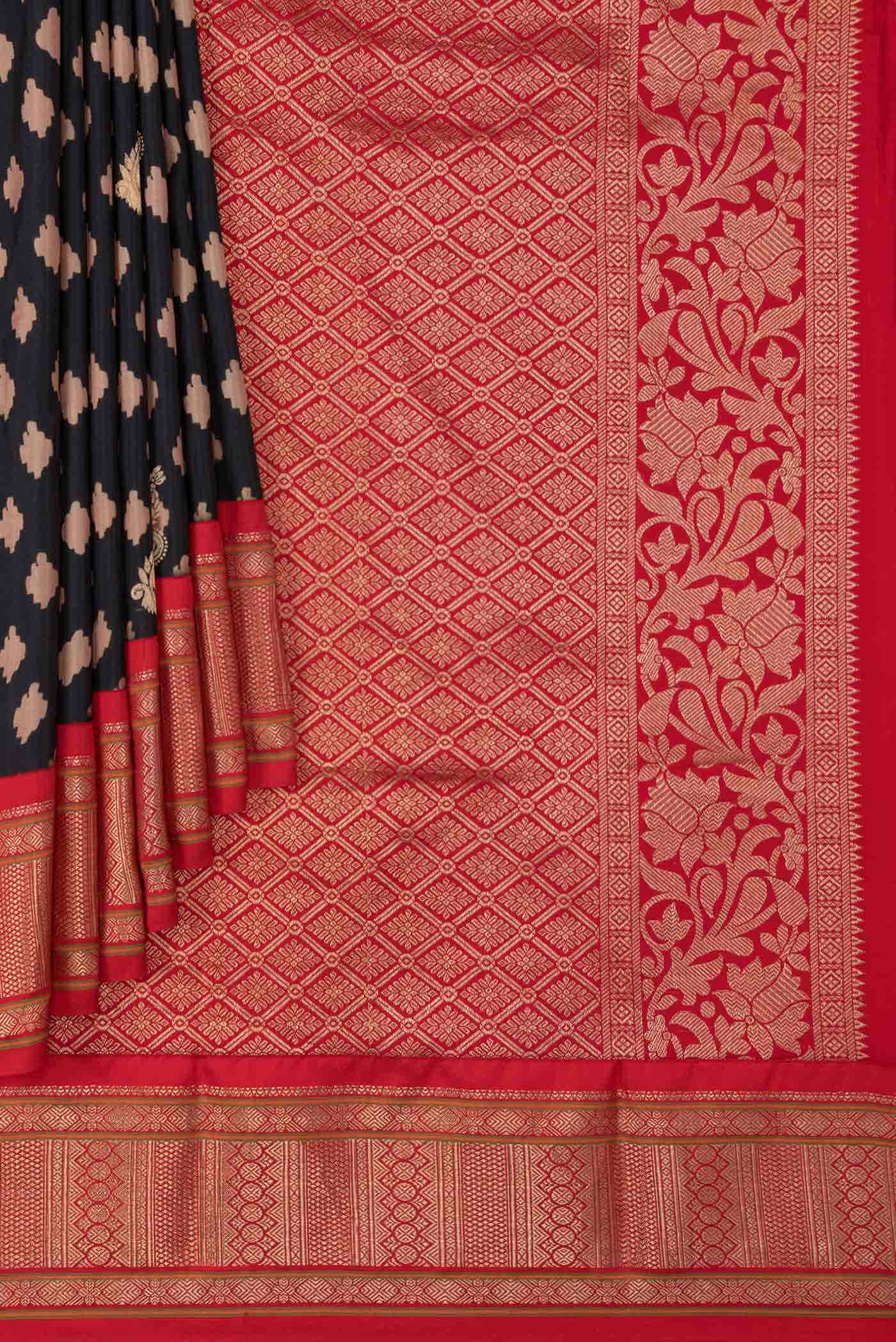 Black Kanchipuram Silk Saree