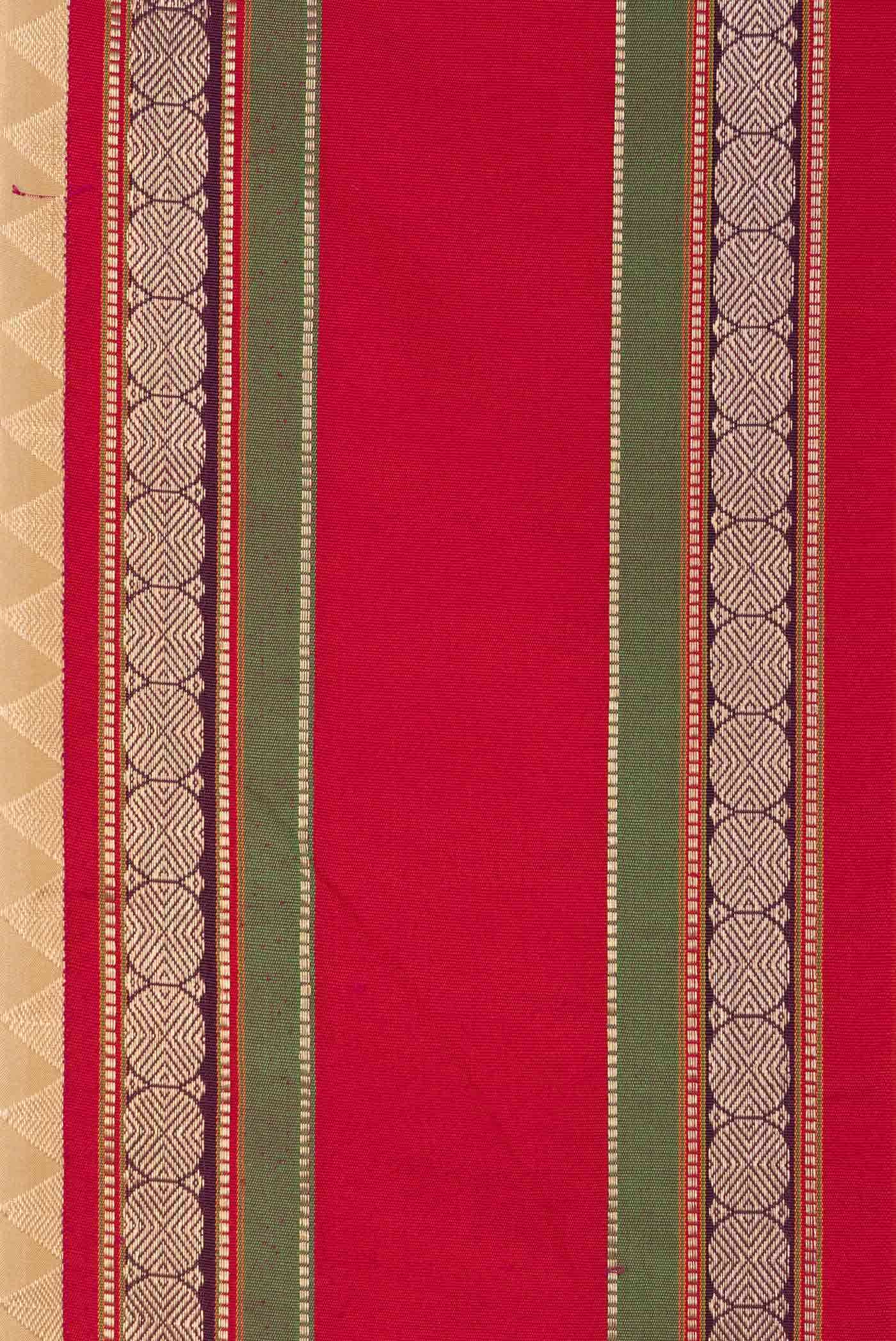 Dark Beige Kanchipuram Silk Saree