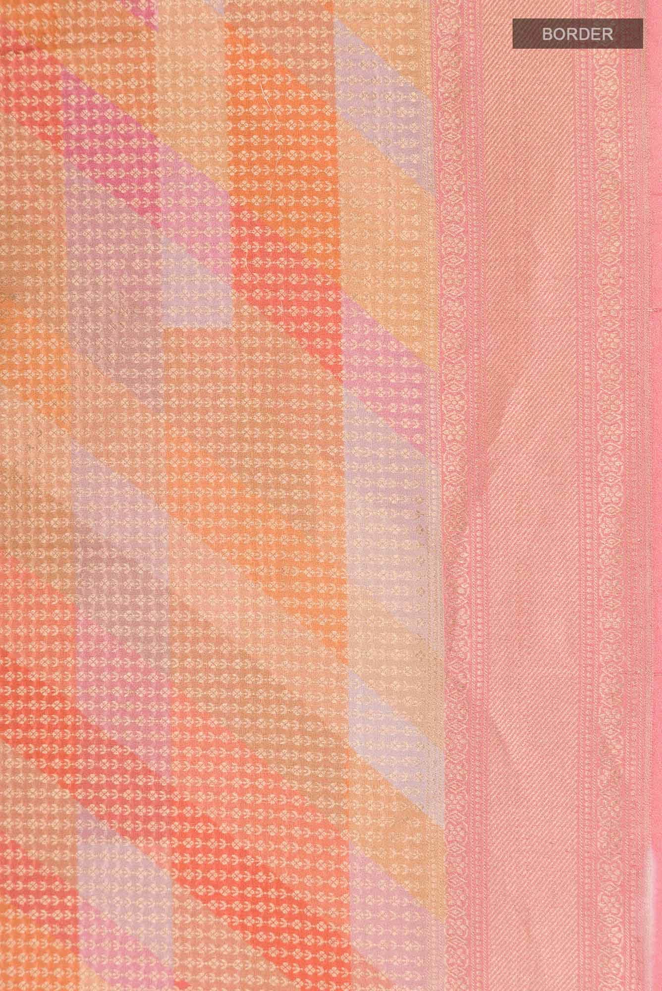 Multi Printed Silk Saree