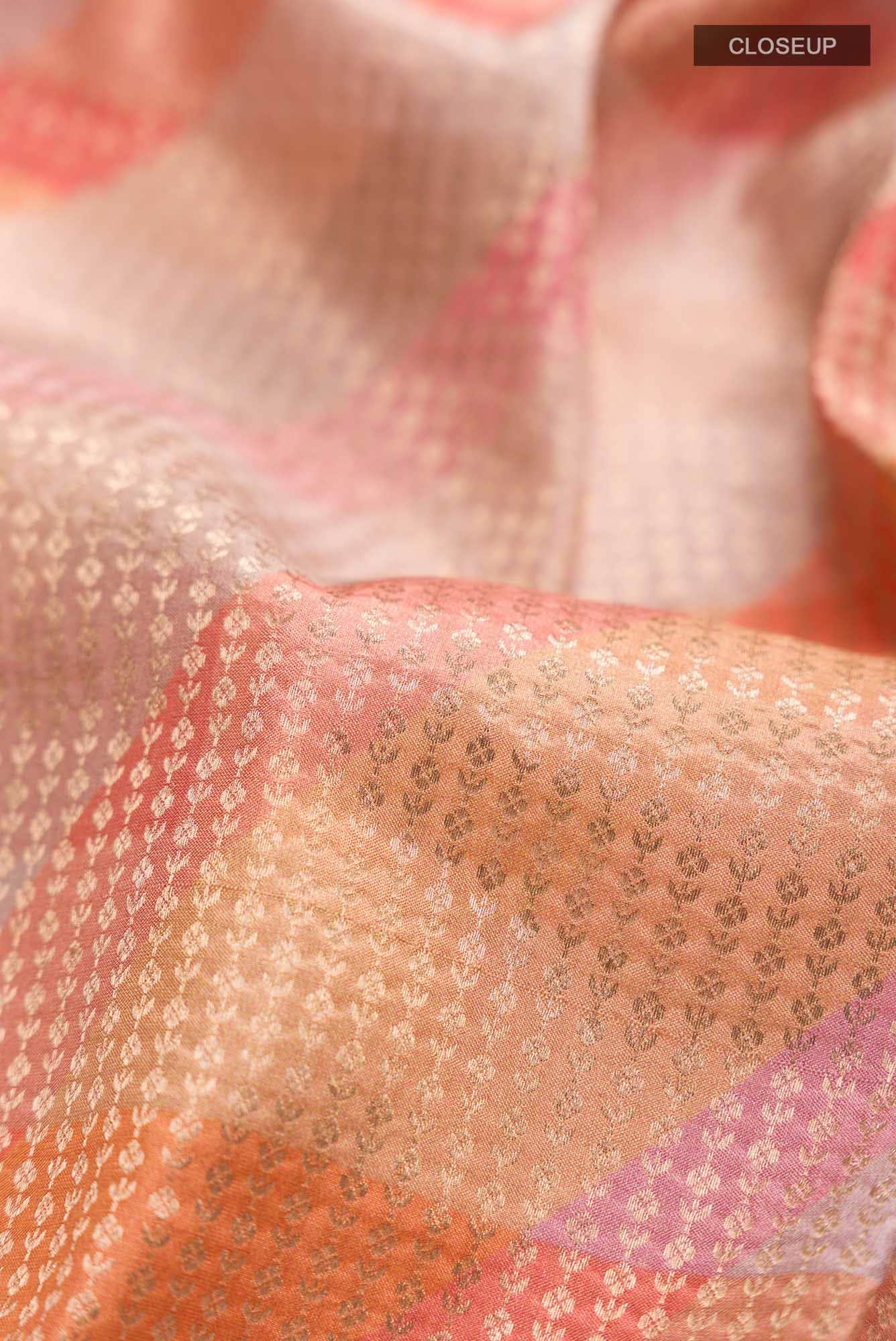 Multi Printed Silk Saree