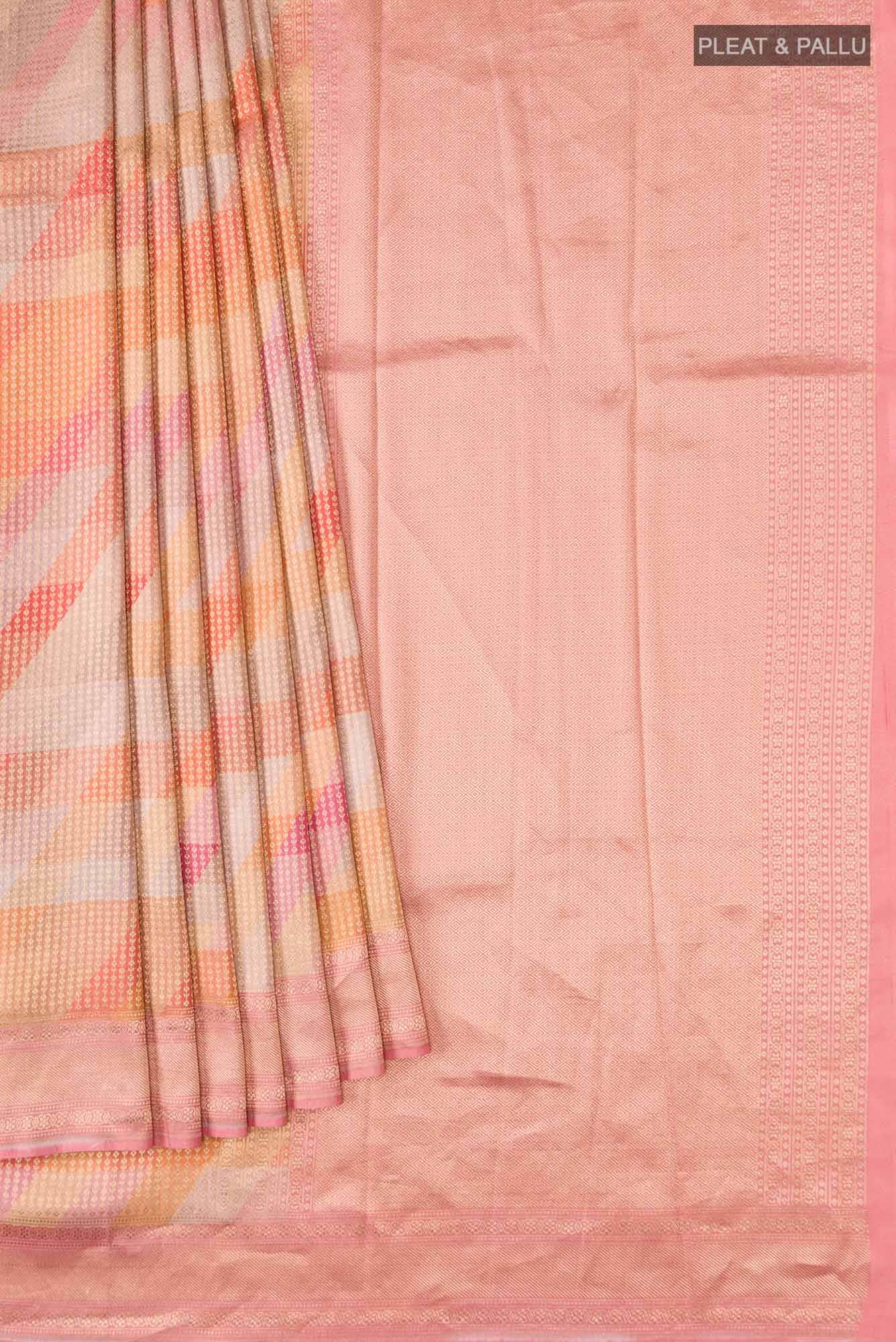 Multi Printed Silk Saree