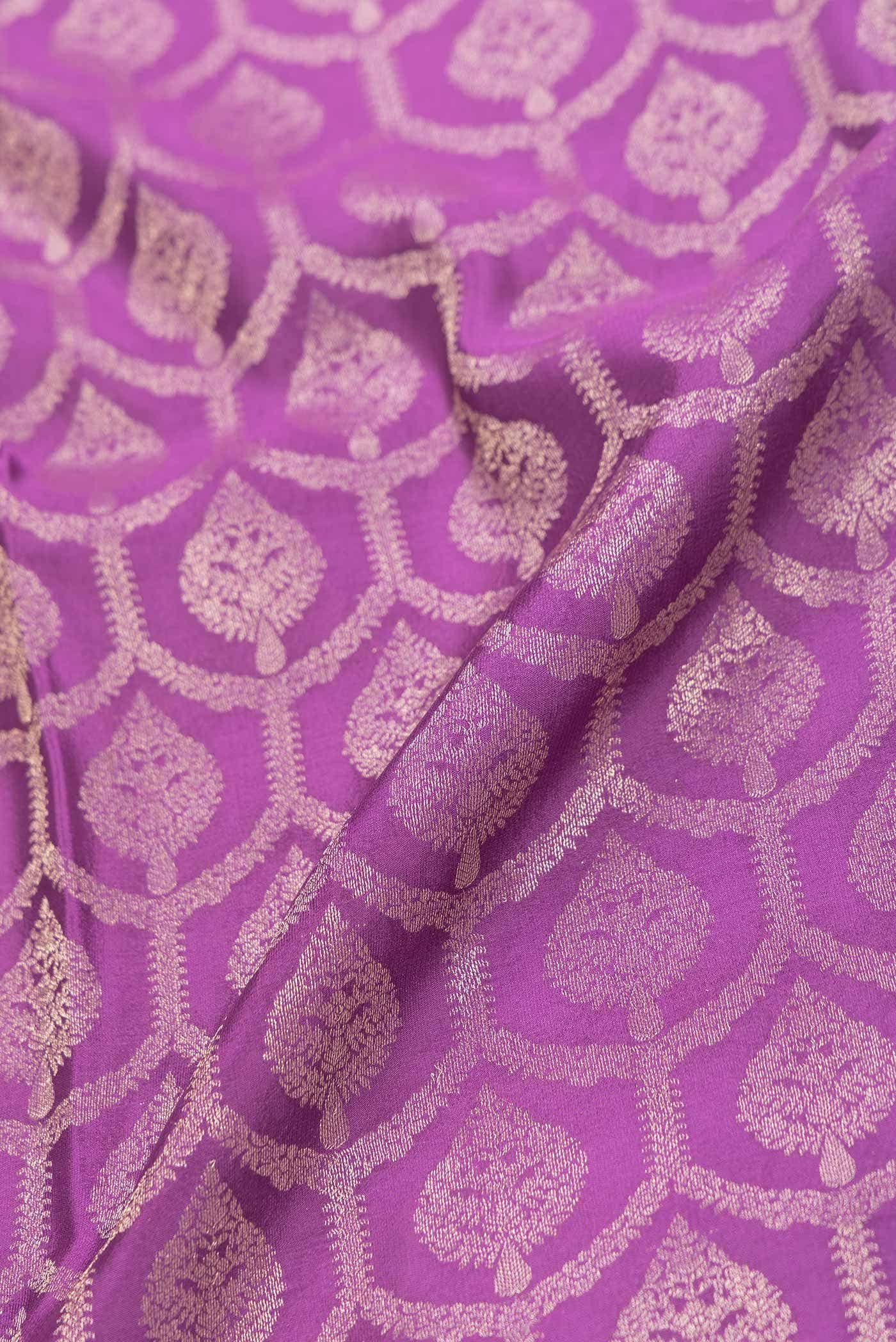 Rani Pink Dual Tone Mysore Crepe Saree