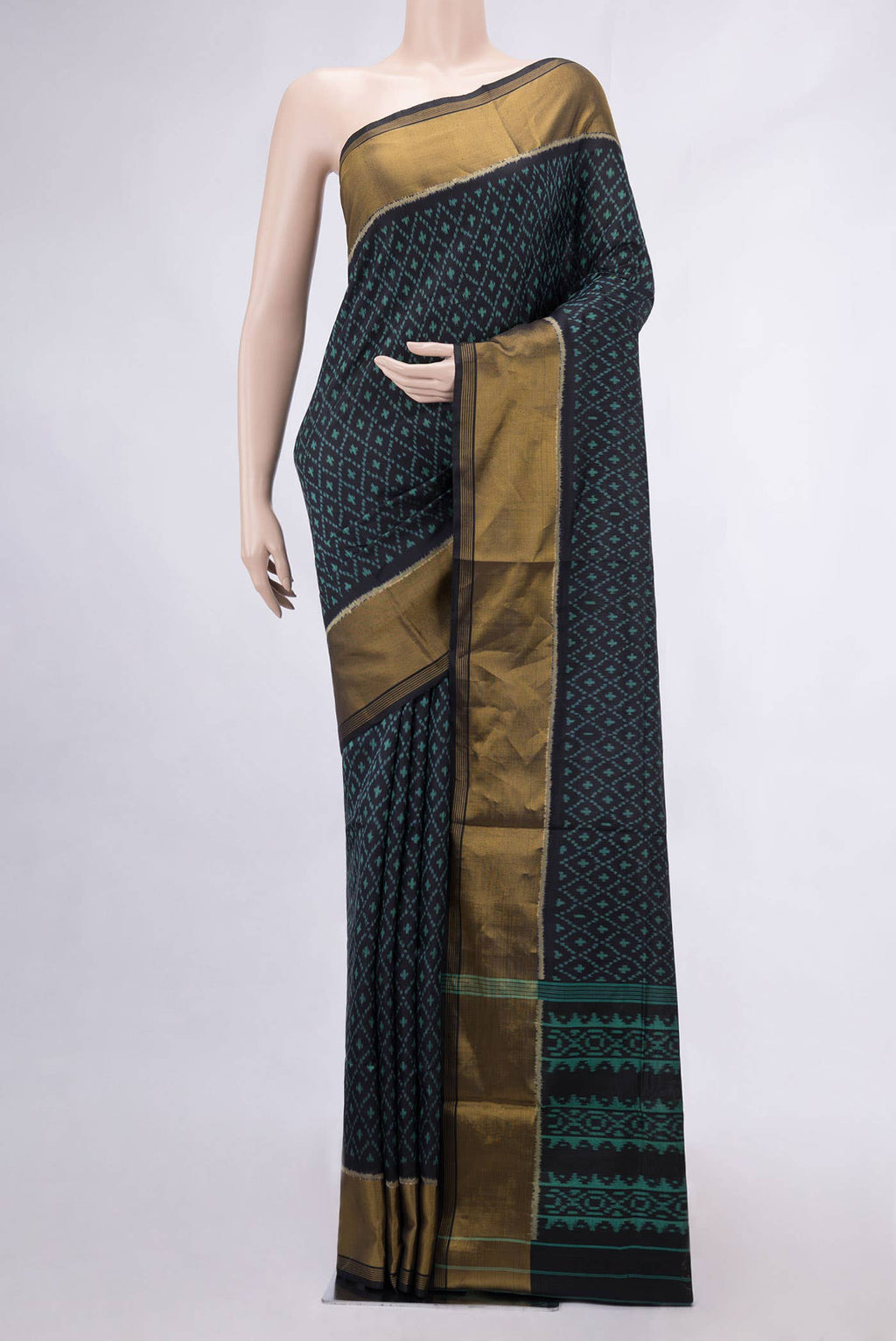Black Rajkot Patola Silk Saree