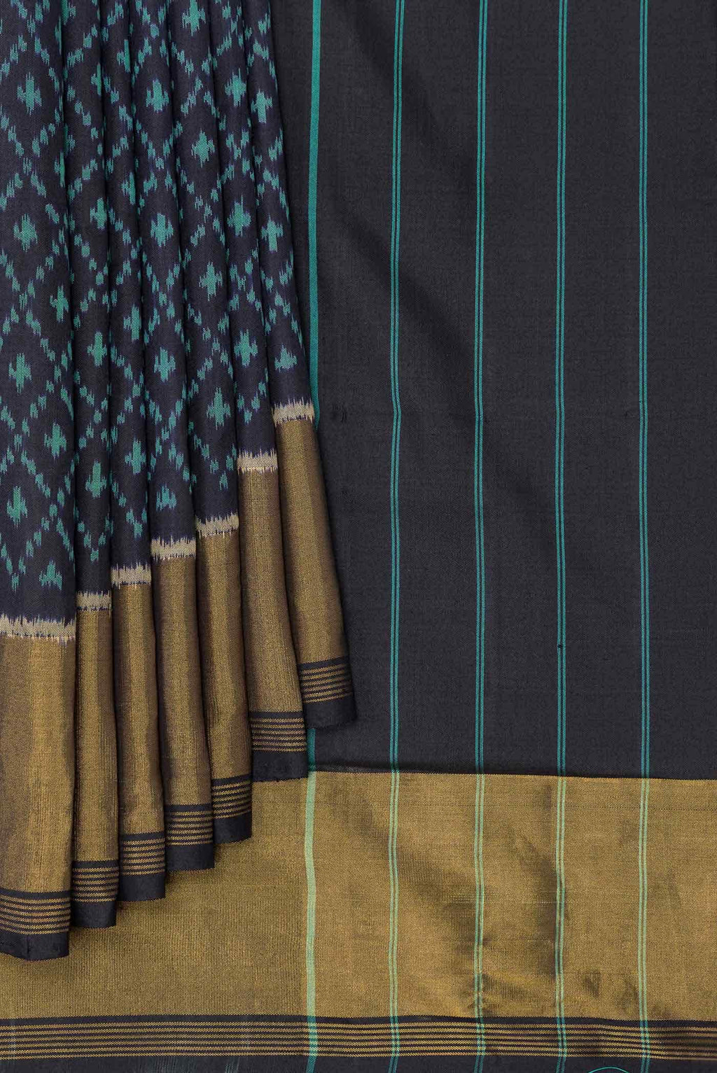 Black Rajkot Patola Silk Saree
